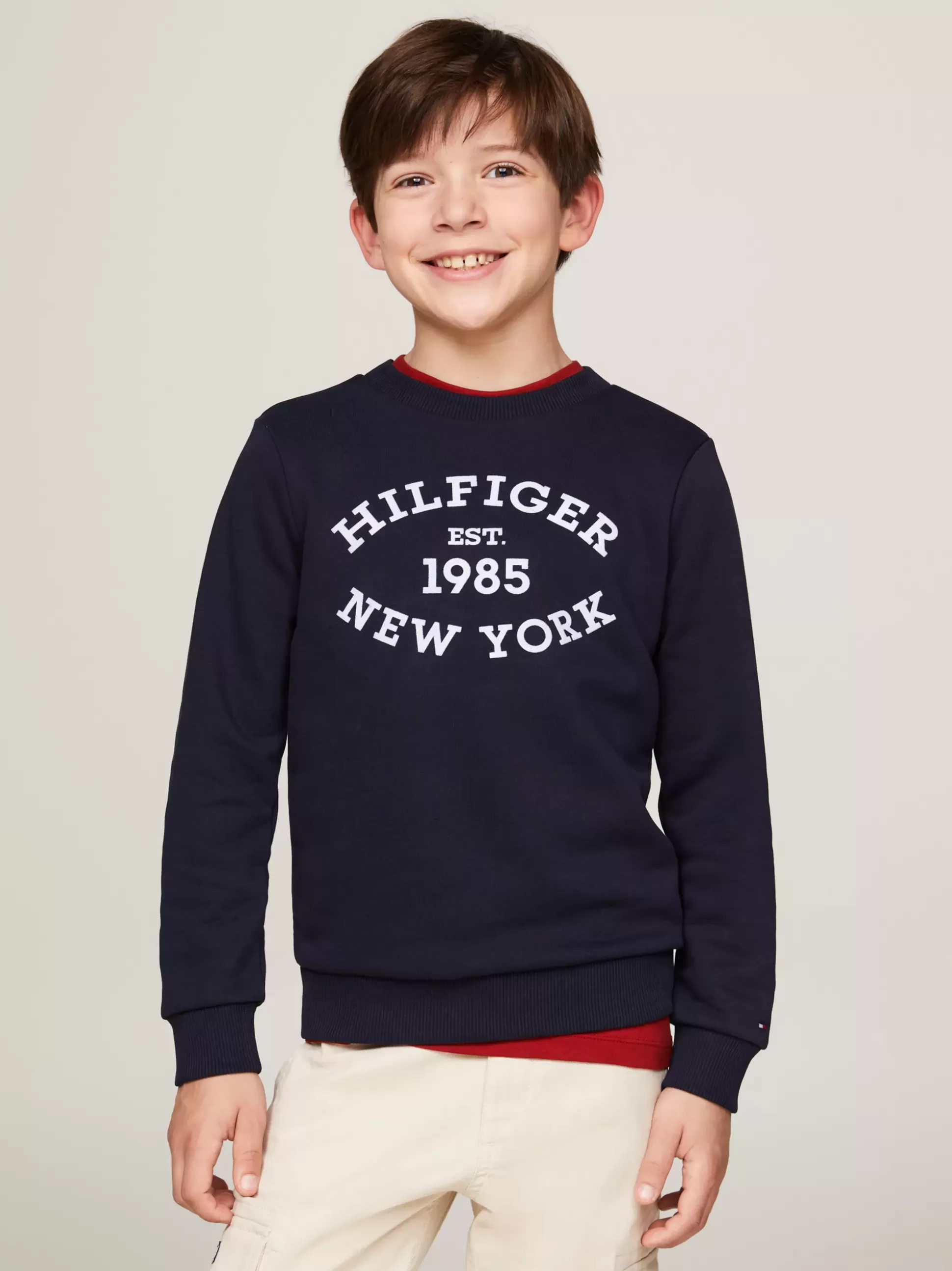 Dzieci Tommy Hilfiger Bluzy Dresowe I Z Kapturem^Bluza Hilfiger Monotype Z Flokowanym Logo