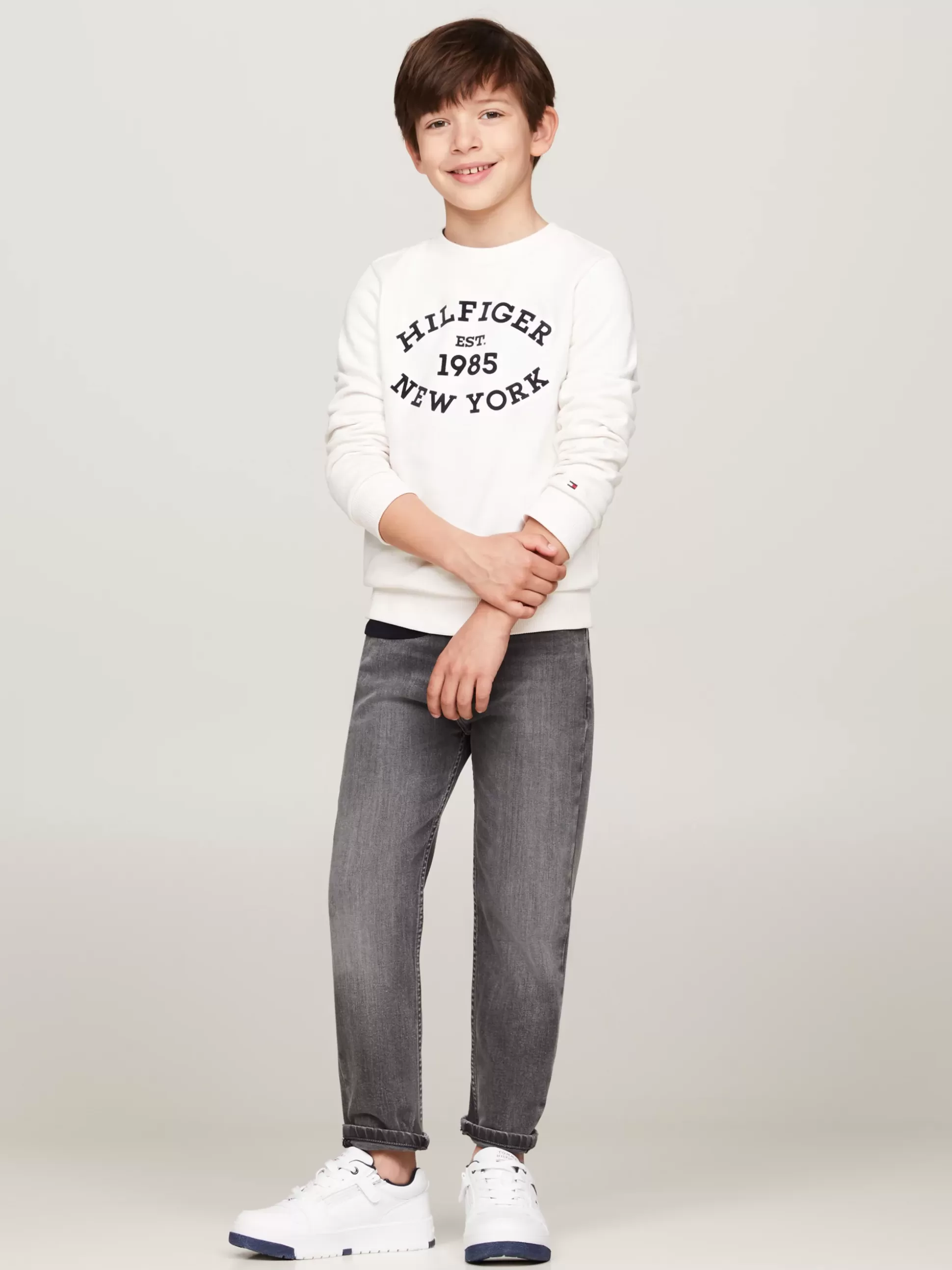 Dzieci Tommy Hilfiger Bluzy Dresowe I Z Kapturem^Bluza Hilfiger Monotype Z Flokowanym Logo