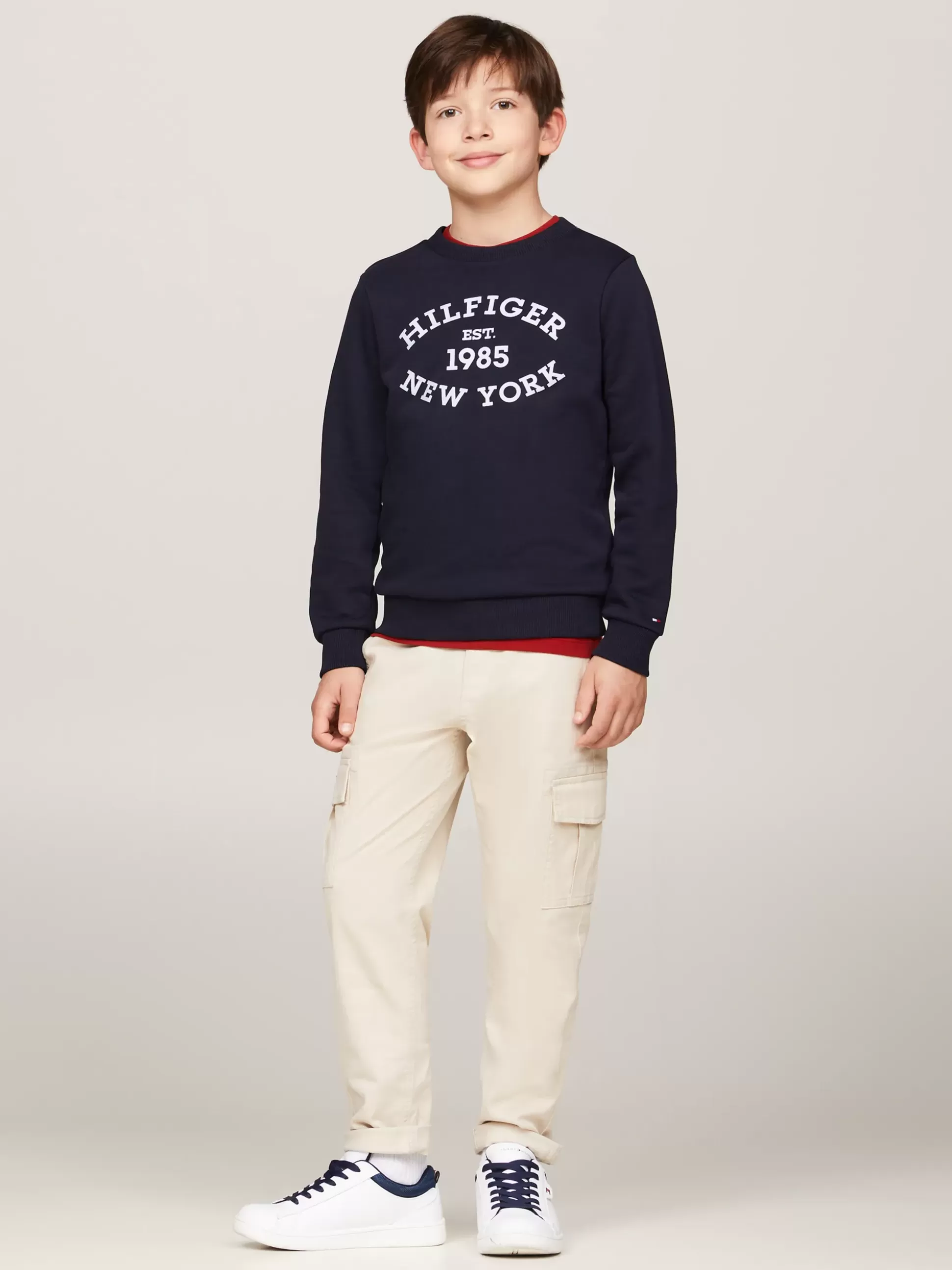 Dzieci Tommy Hilfiger Bluzy Dresowe I Z Kapturem^Bluza Hilfiger Monotype Z Flokowanym Logo