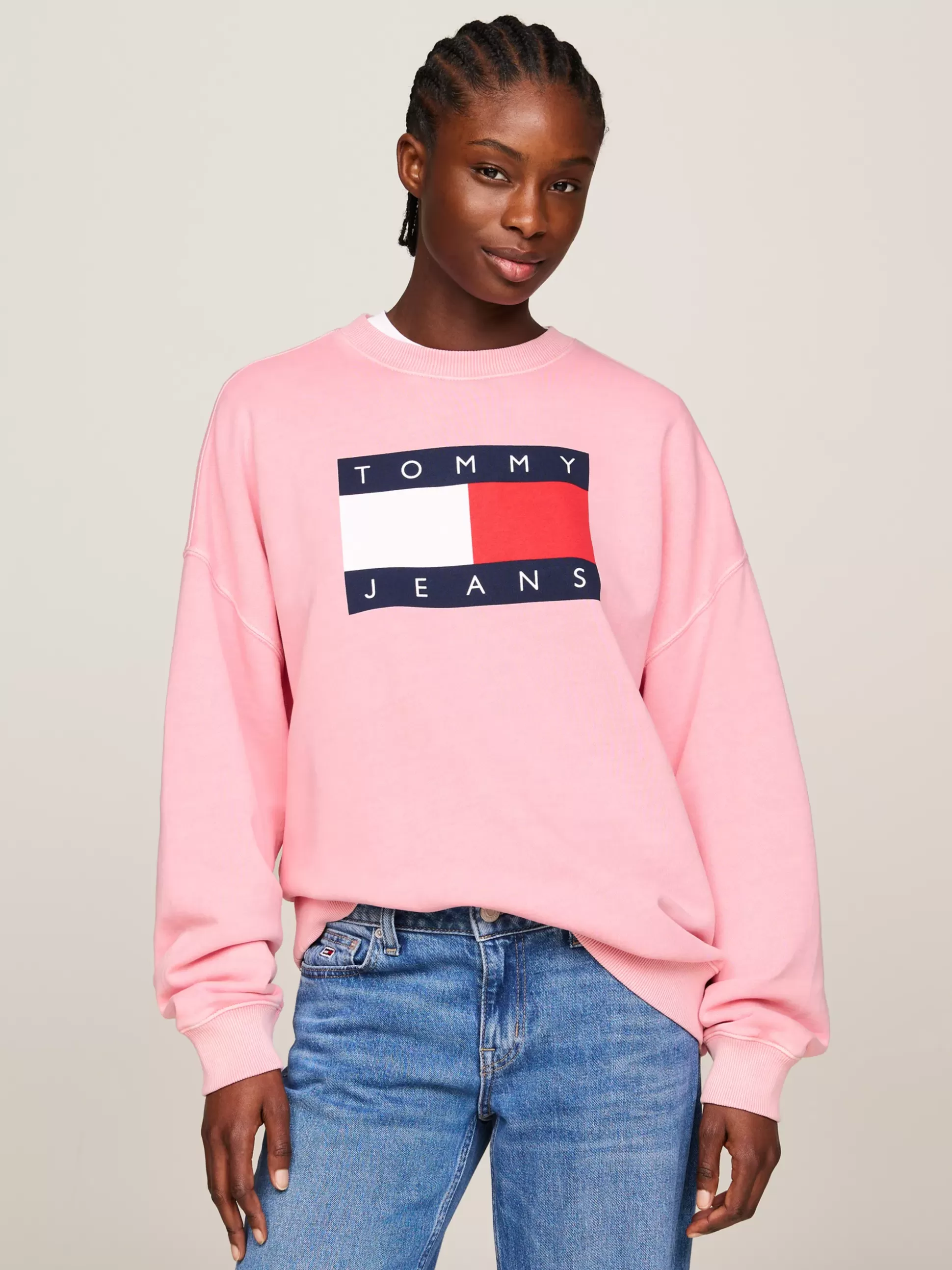 Tommy Hilfiger Bluzy Dresowe & Z Kapturem^Bluza O Kroju Oversize Z Flagą