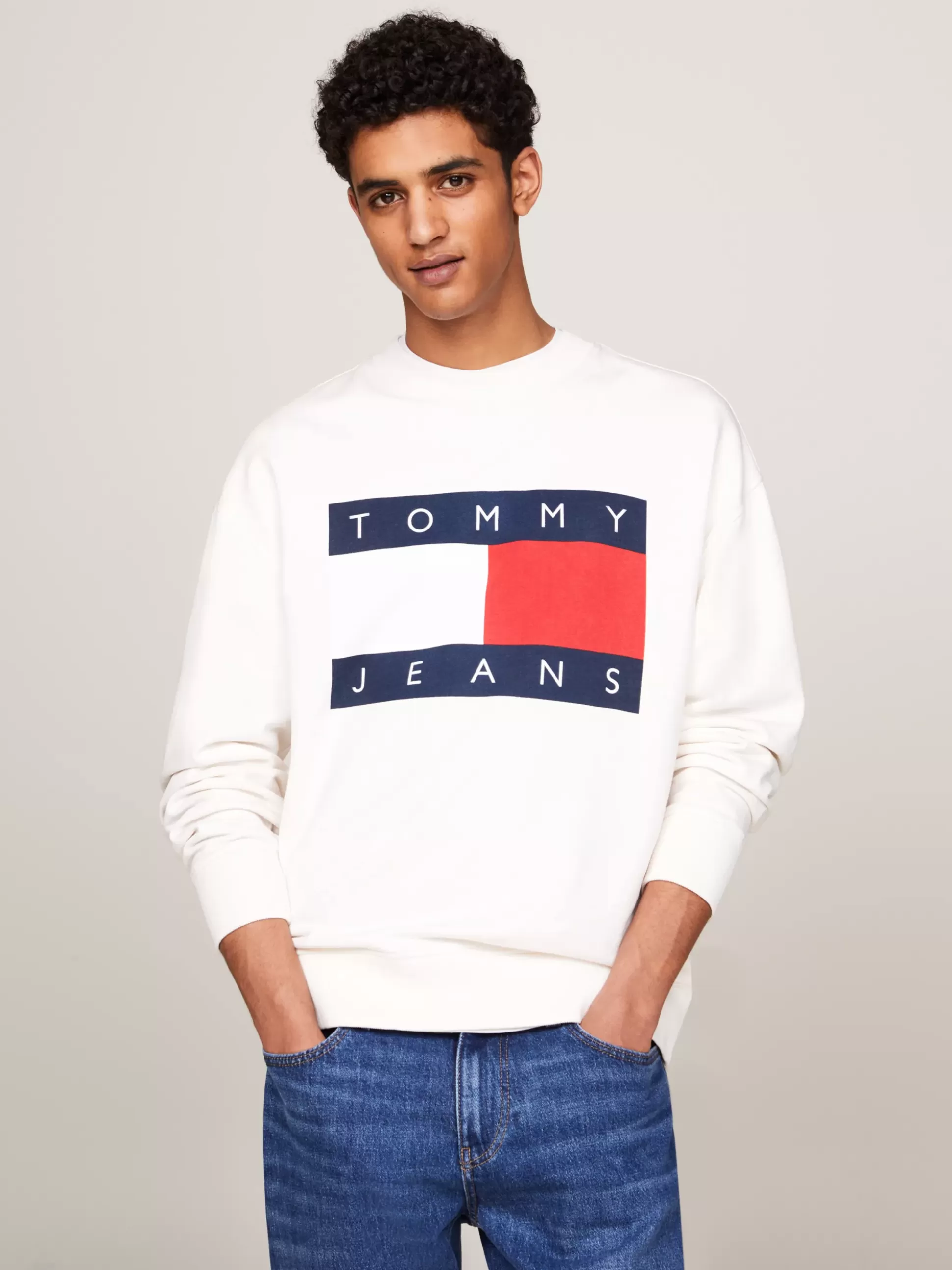 Tommy Hilfiger Bluzy Dresowe & Z Kapturem^Bluza O Kroju Oversize Z Flagą