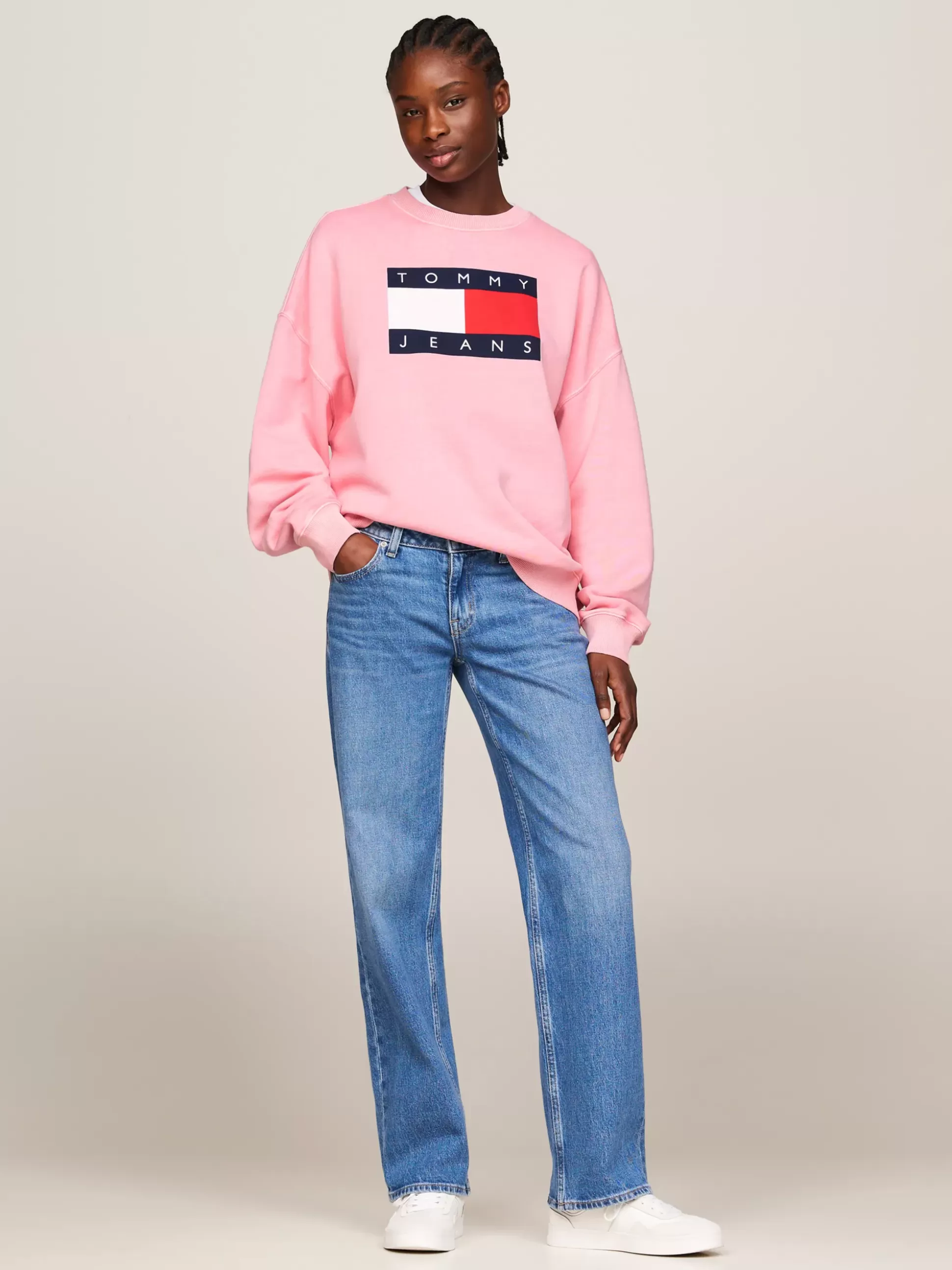 Tommy Hilfiger Bluzy Dresowe & Z Kapturem^Bluza O Kroju Oversize Z Flagą