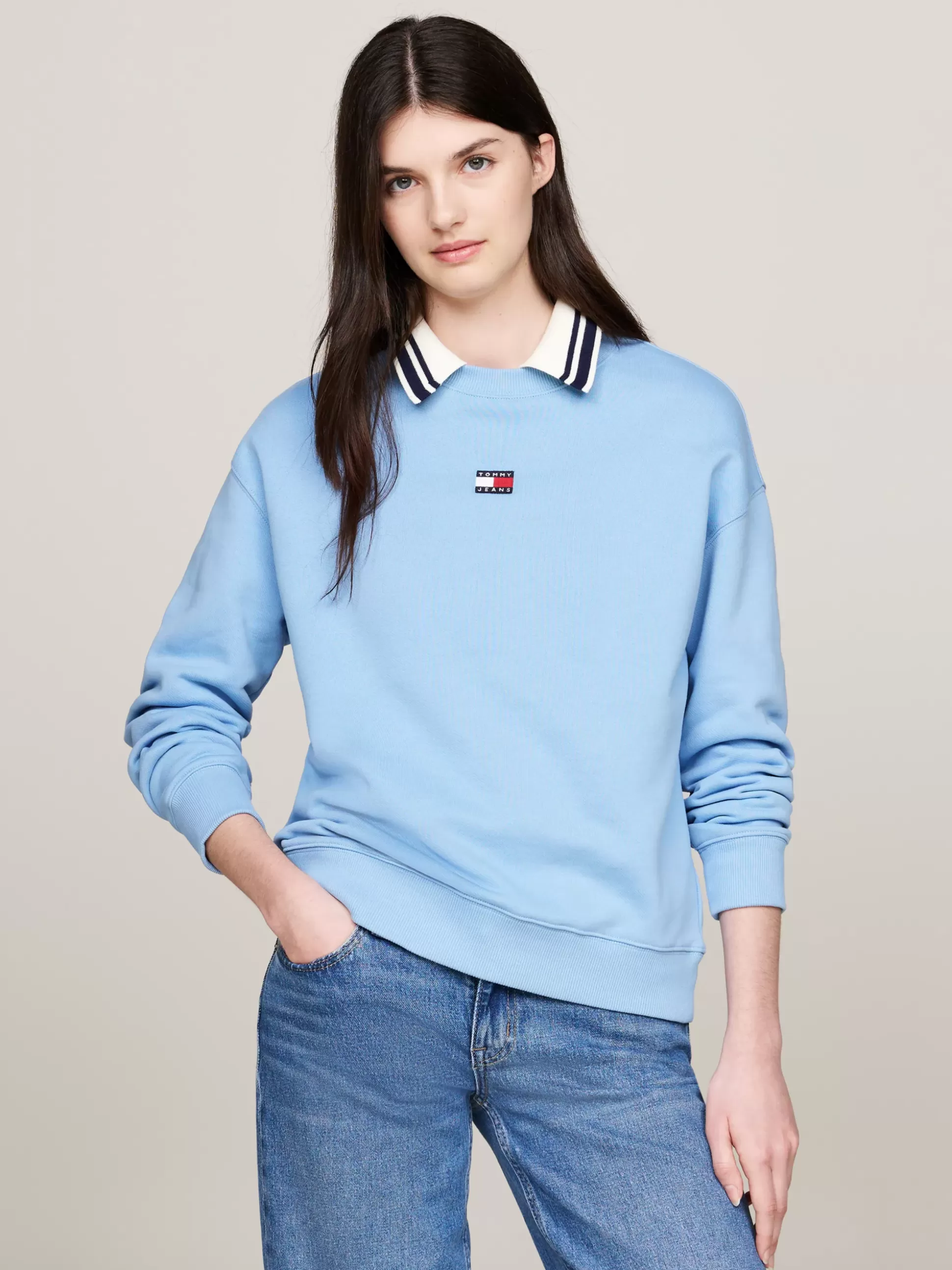 Tommy Hilfiger Bluzy Dresowe & Z Kapturem^Bluza O Pudełkowym Kroju Z Naszywką