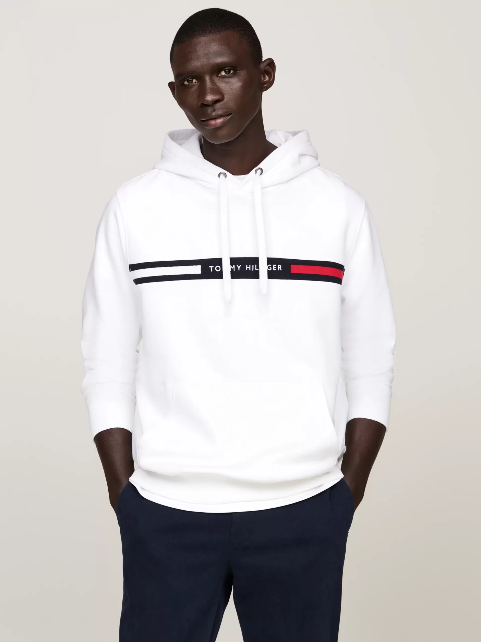 Tommy Hilfiger Bluzy Dresowe & Z Kapturem^Bluza Z Kapturem ściąganym Troczkami I Logo