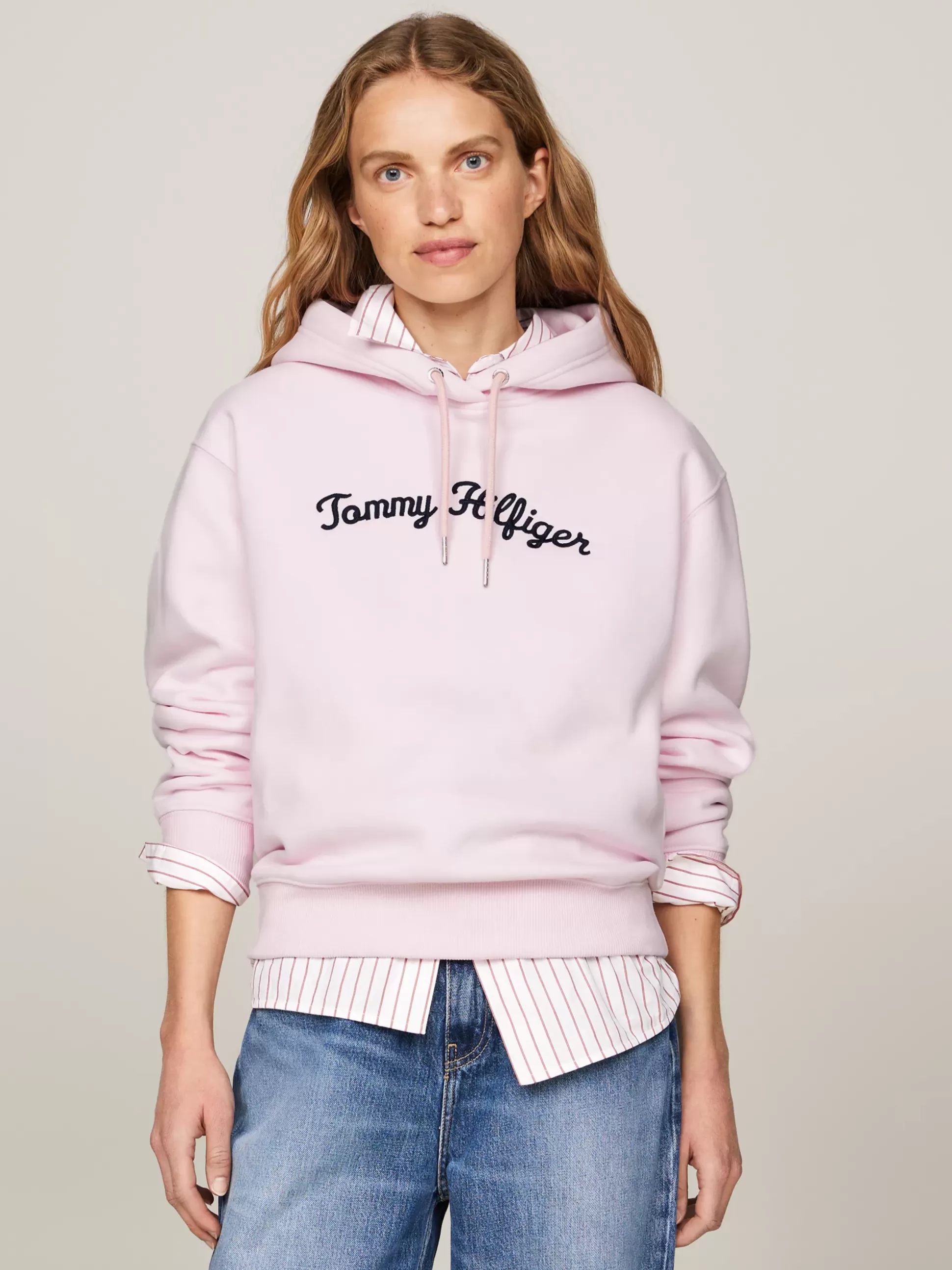 Tommy Hilfiger Bluzy Dresowe & Z Kapturem^Bluza Z Kapturem I Kaligrafowanym Logo