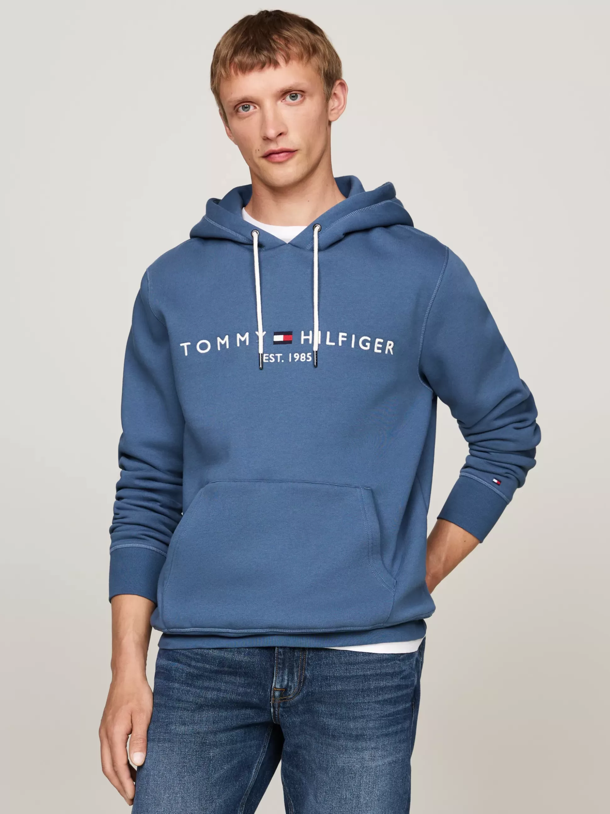 Tommy Hilfiger Bluzy Dresowe & Z Kapturem^Bluza Z Kapturem I Wyhaftowanym Logo