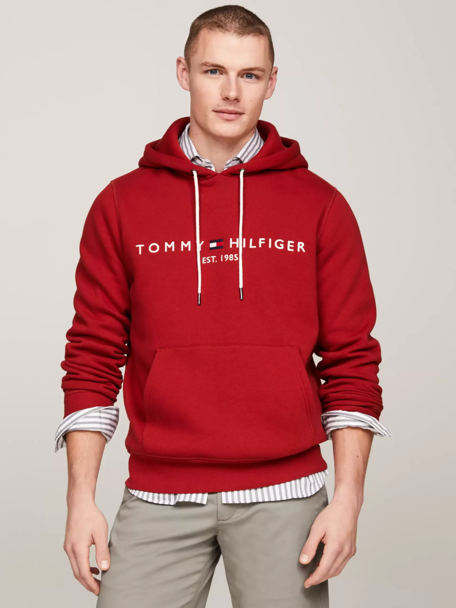 Tommy Hilfiger Bluzy Dresowe & Z Kapturem^Bluza Z Kapturem I Wyhaftowanym Logo