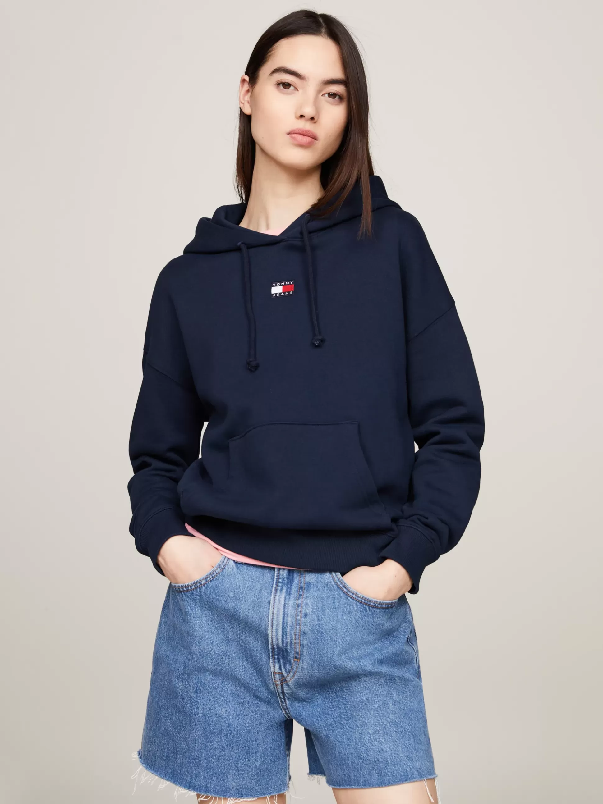 Tommy Hilfiger Bluzy Dresowe & Z Kapturem^Bluza Z Kapturem O Pudełkowym Kroju