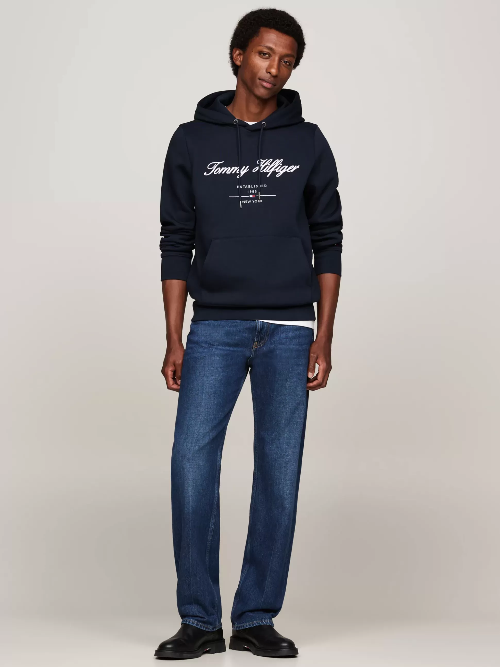 Tommy Hilfiger Bluzy Dresowe & Z Kapturem^Bluza Z Kapturem Z Kaligrafowanym Logo