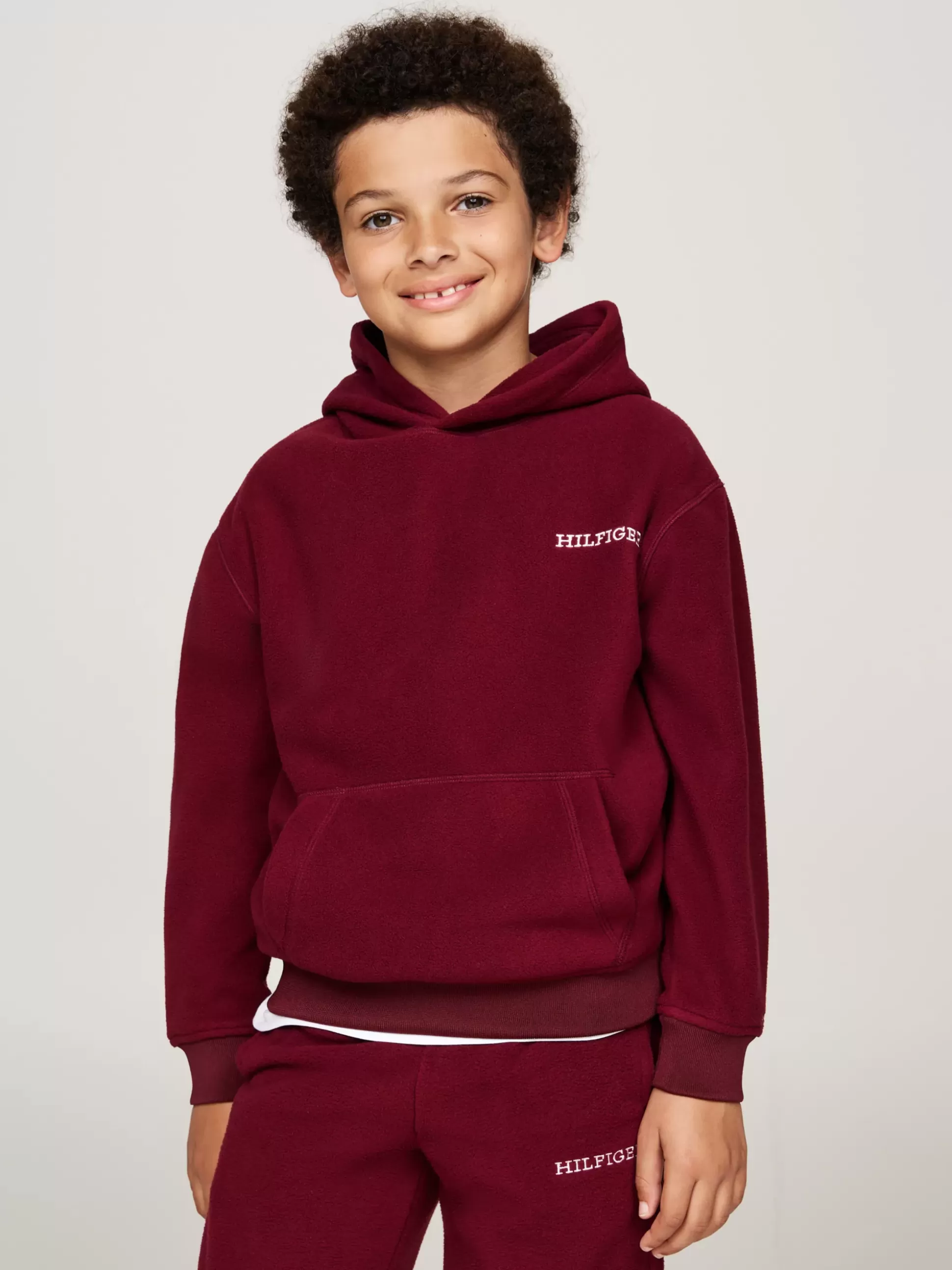 Dzieci Tommy Hilfiger Bluzy Dresowe I Z Kapturem | Bluzy Dresowe I Z Kapturem^Bluza Z Kapturem Z Logo Hilfiger Monotype