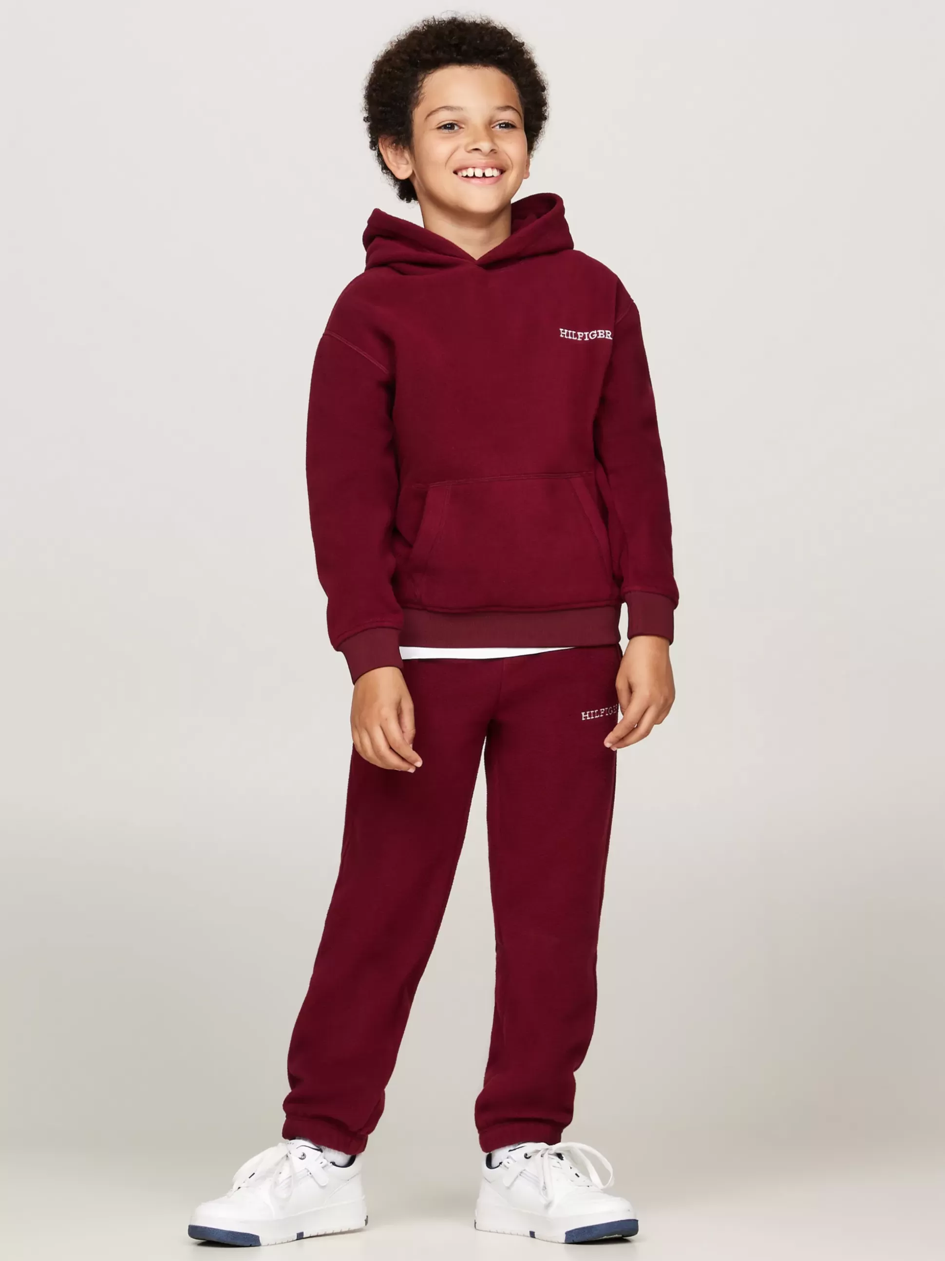 Dzieci Tommy Hilfiger Bluzy Dresowe I Z Kapturem | Bluzy Dresowe I Z Kapturem^Bluza Z Kapturem Z Logo Hilfiger Monotype