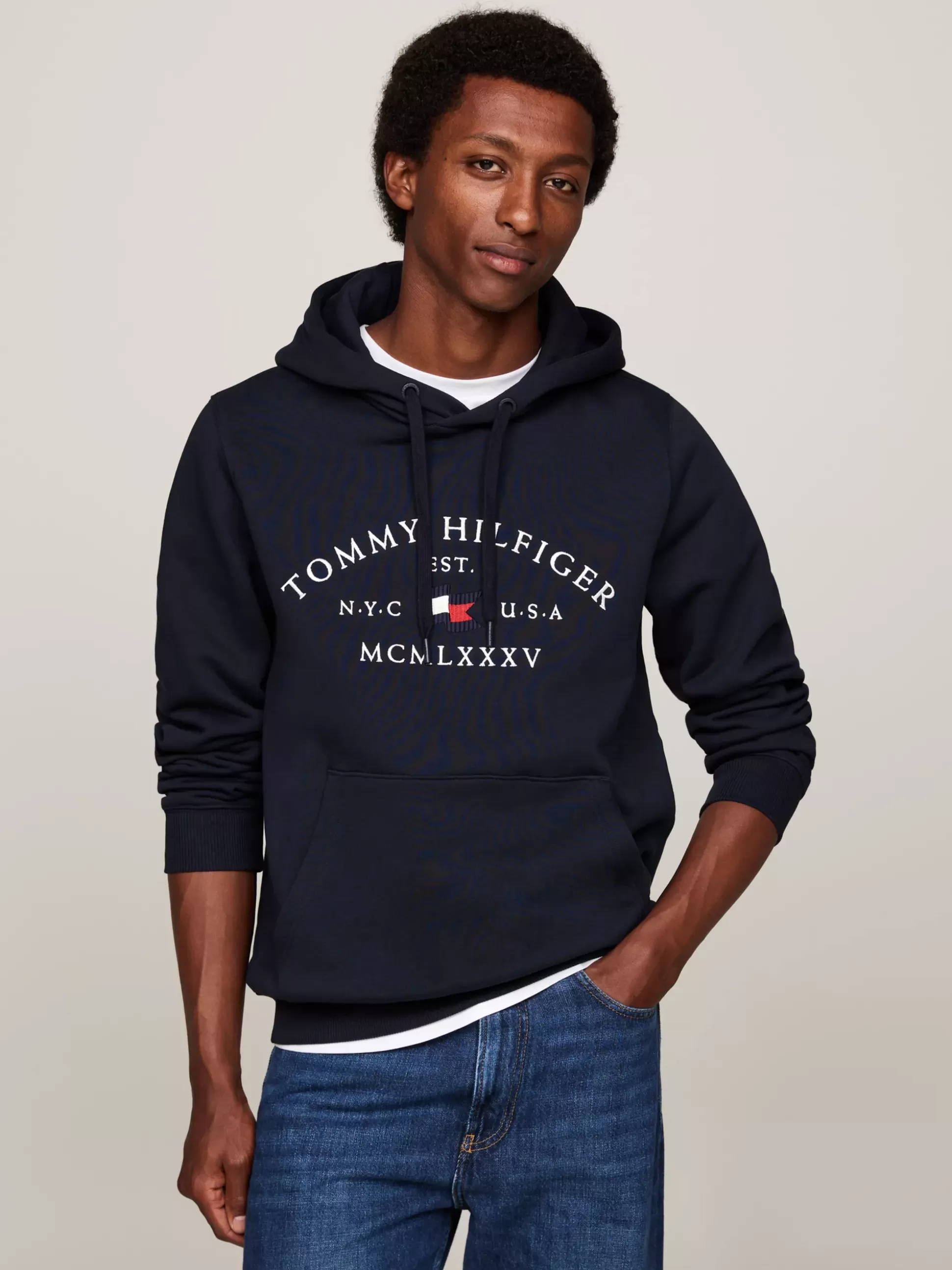 Tommy Hilfiger Bluzy Dresowe & Z Kapturem^Bluza Z Kapturem Z Troczkami I Z Logo