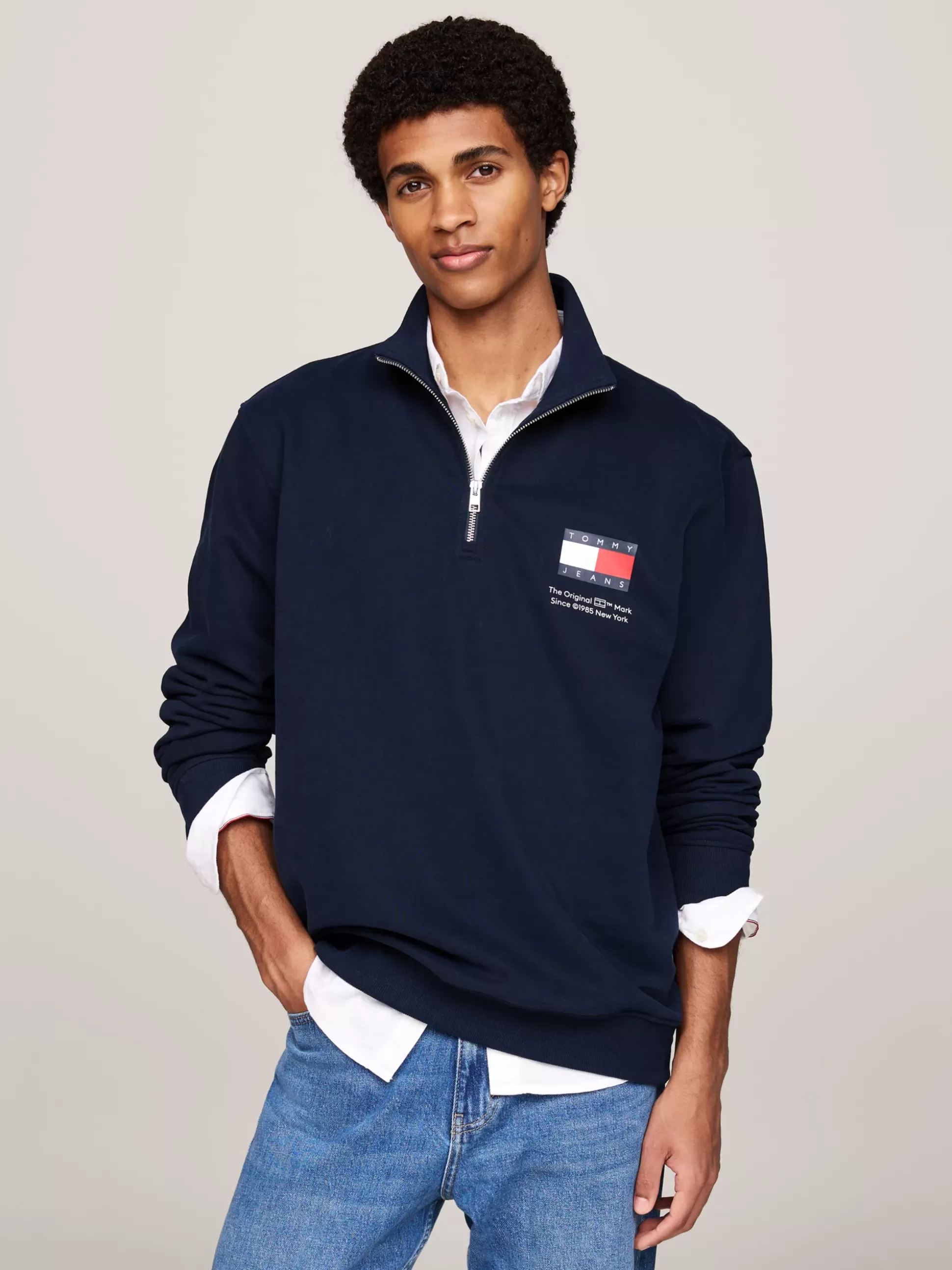 Tommy Hilfiger Bluzy Dresowe & Z Kapturem^Bluza Z Logo I Zapięciem Na Zamek