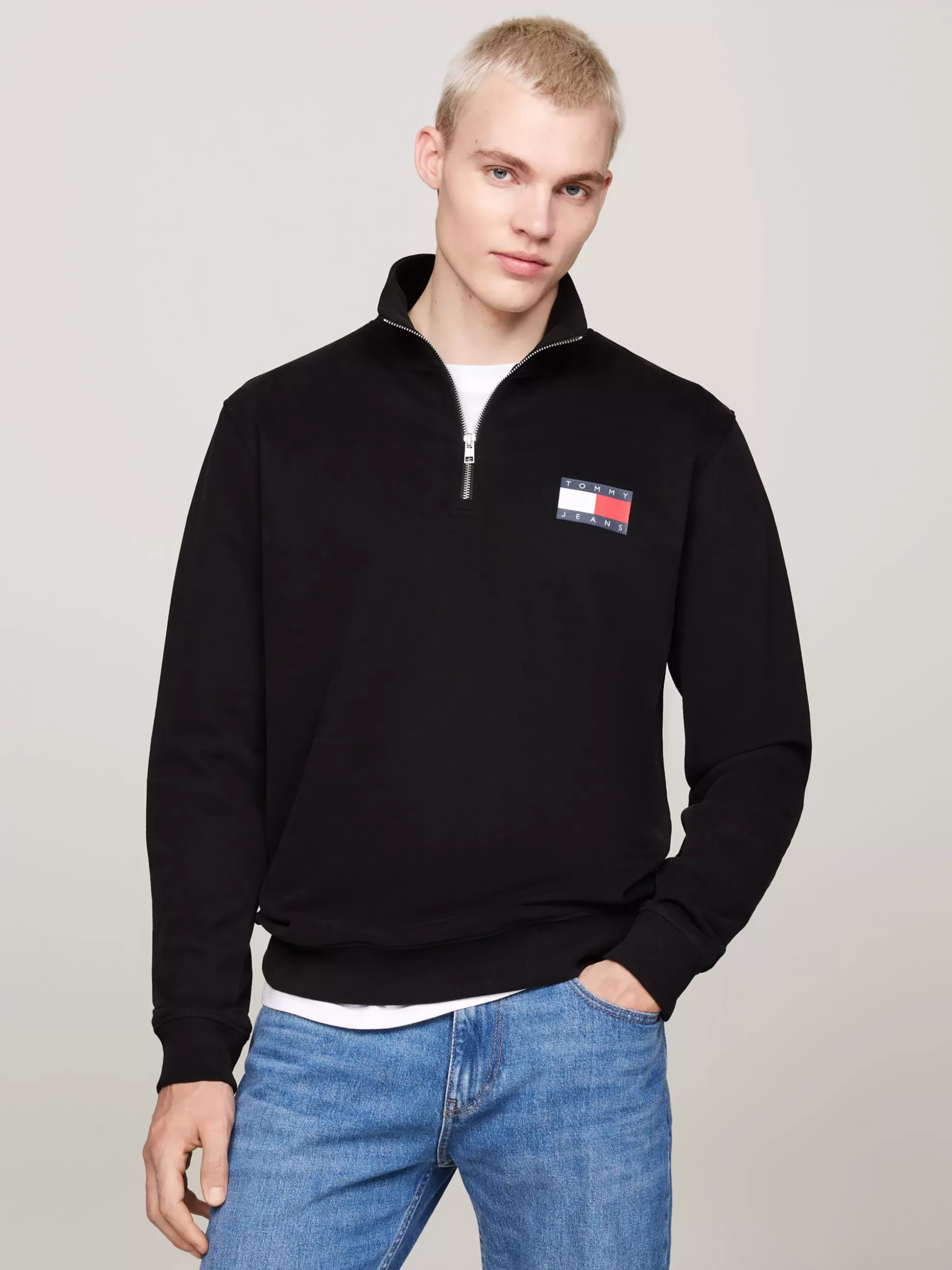 Tommy Hilfiger Bluzy Dresowe & Z Kapturem^Bluza Z Logo I Zapięciem Na Zamek