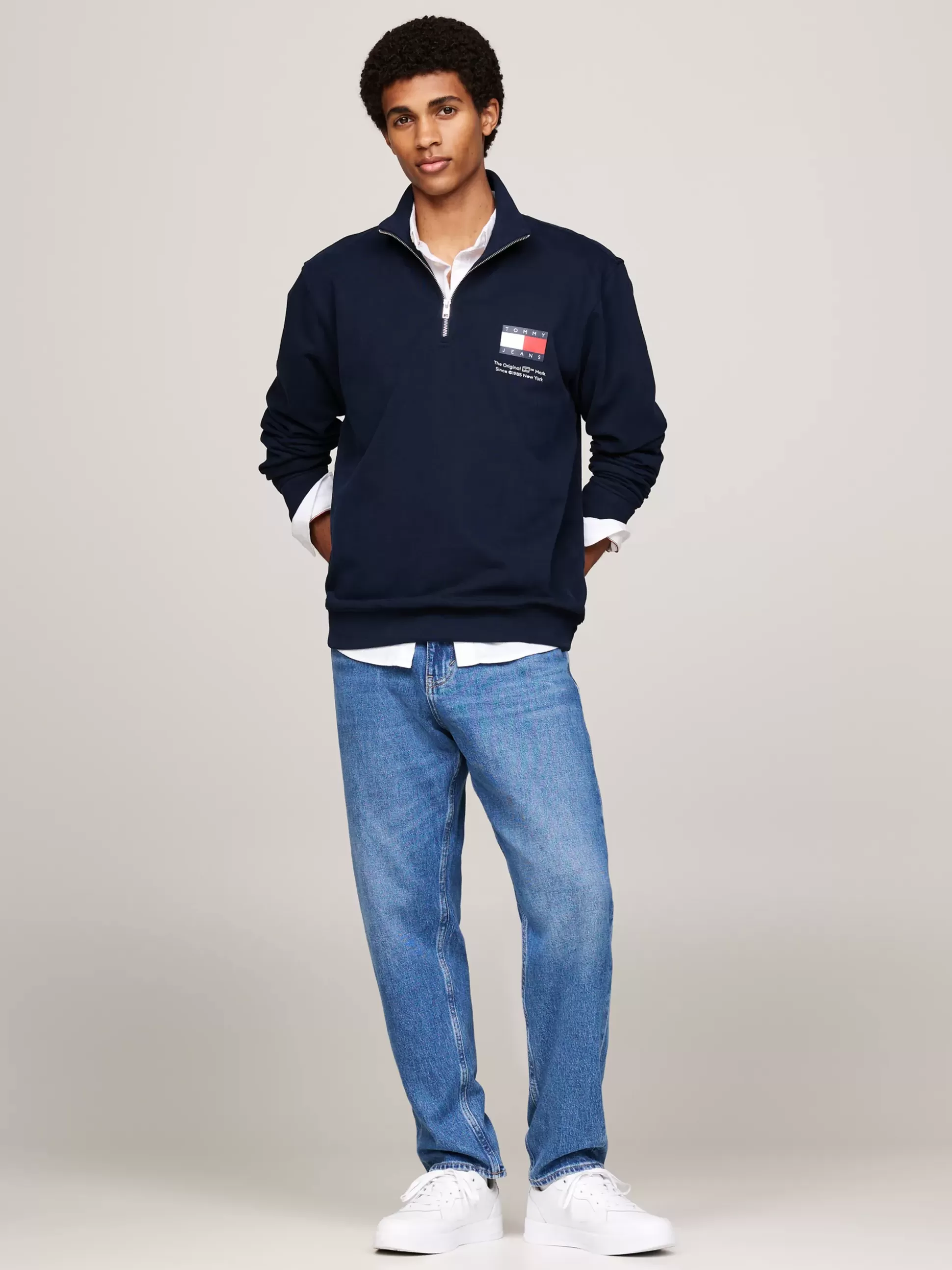 Tommy Hilfiger Bluzy Dresowe & Z Kapturem^Bluza Z Logo I Zapięciem Na Zamek