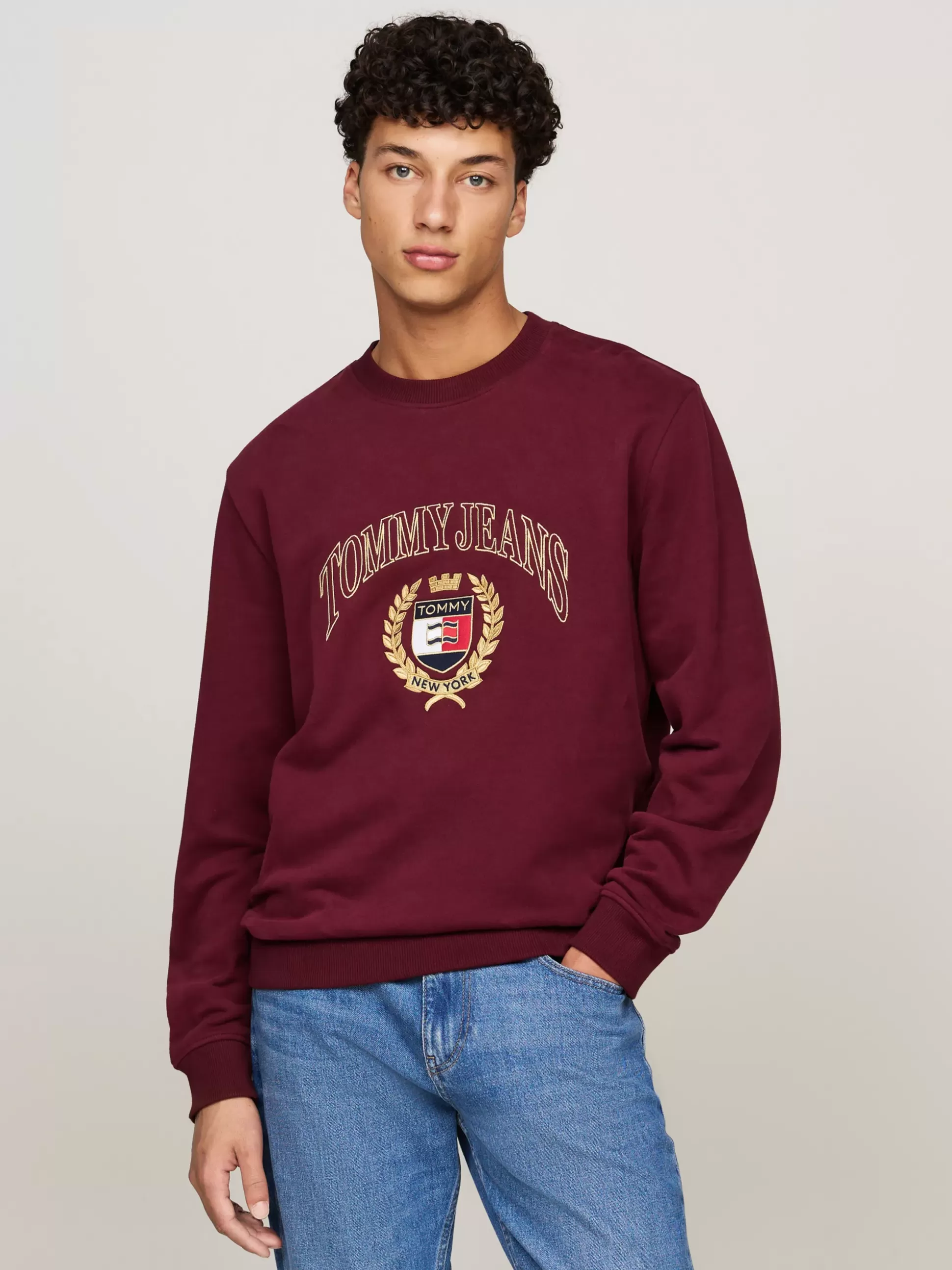 Tommy Hilfiger Bluzy Dresowe & Z Kapturem^Bluza Z Okrągłym Dekoltem I Logo