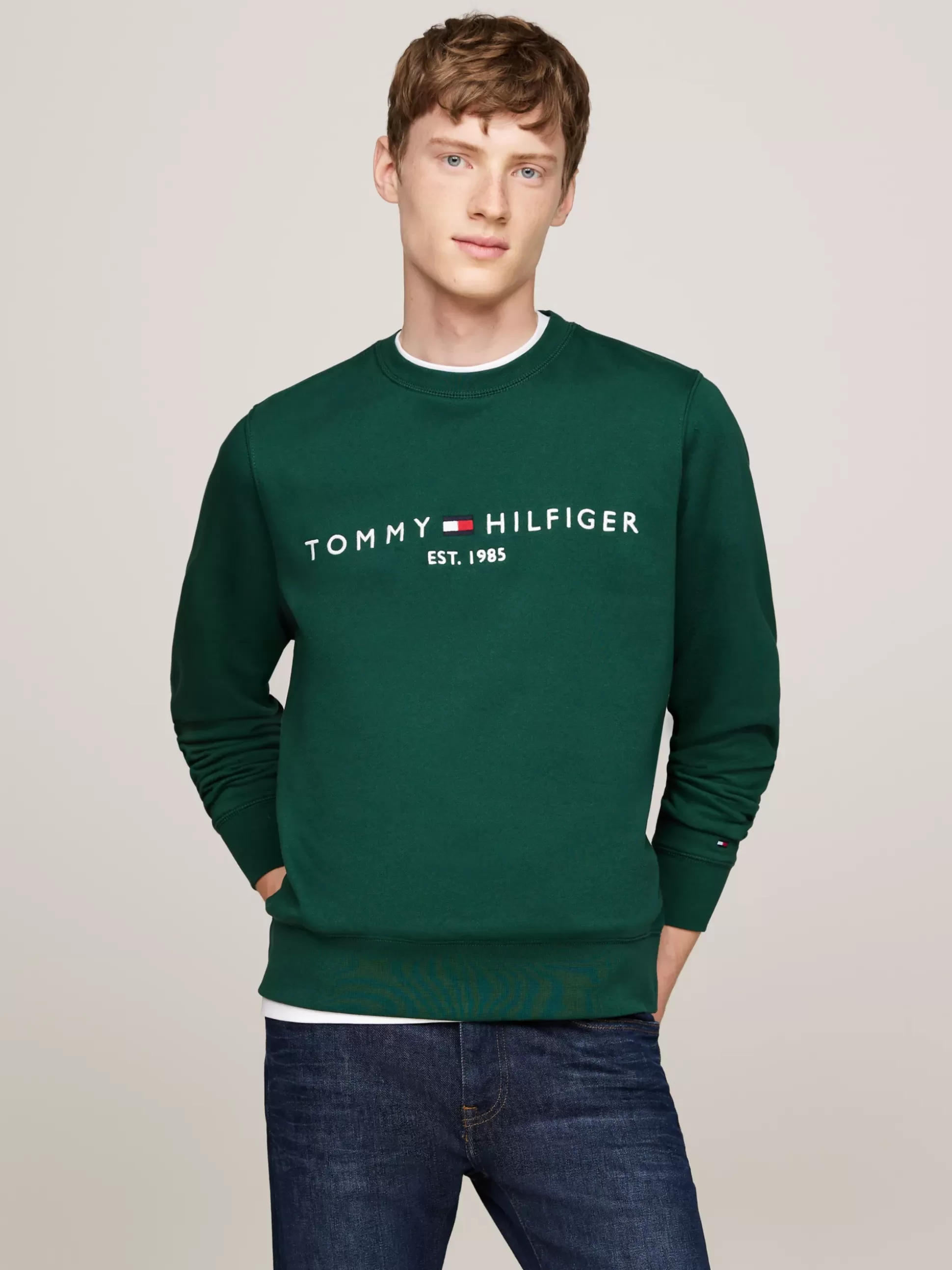 Tommy Hilfiger Bluzy Dresowe & Z Kapturem^Bluza Z Okrągłym Dekoltem Z Logo