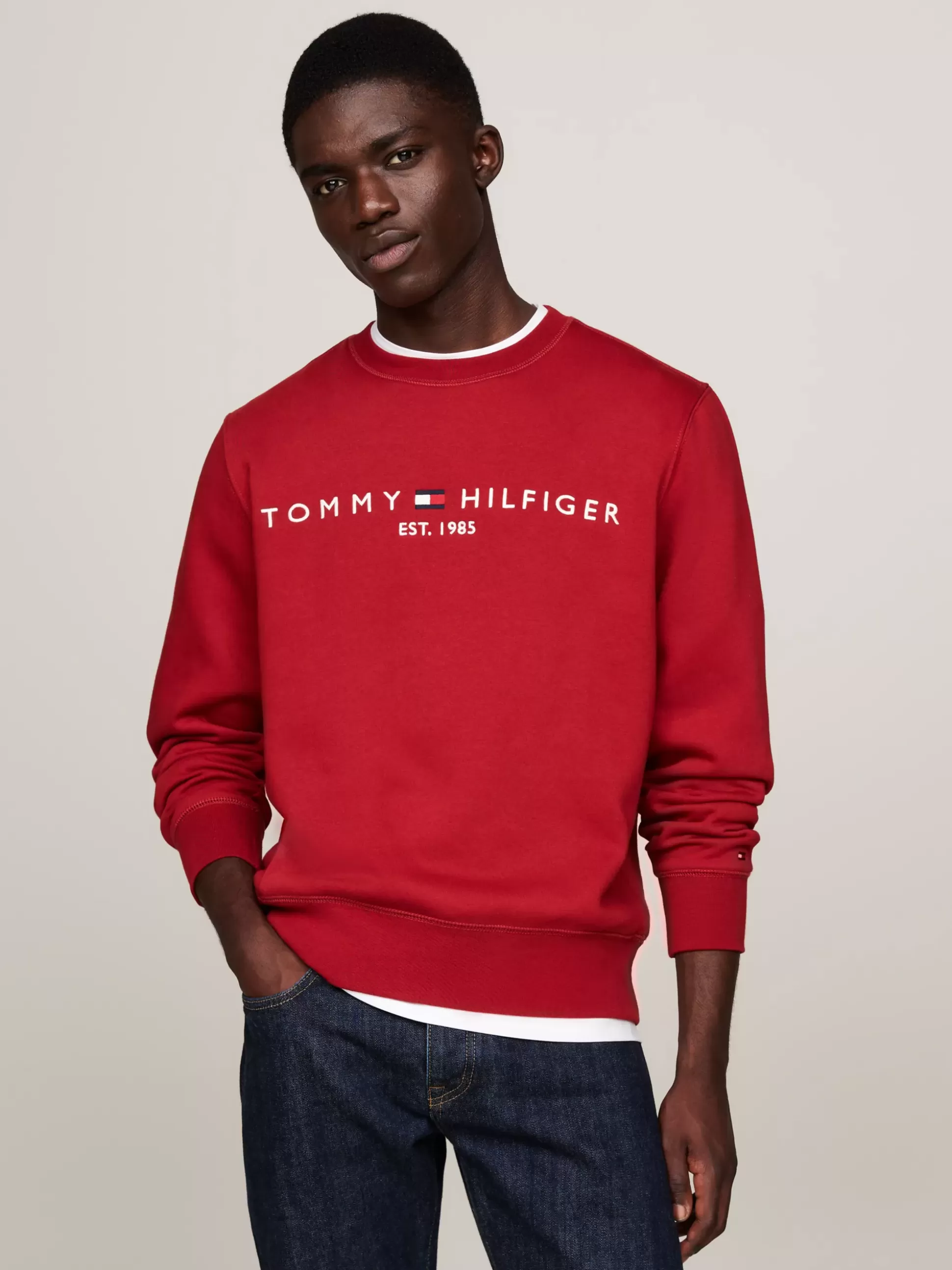 Tommy Hilfiger Bluzy Dresowe & Z Kapturem^Bluza Z Okrągłym Dekoltem Z Logo