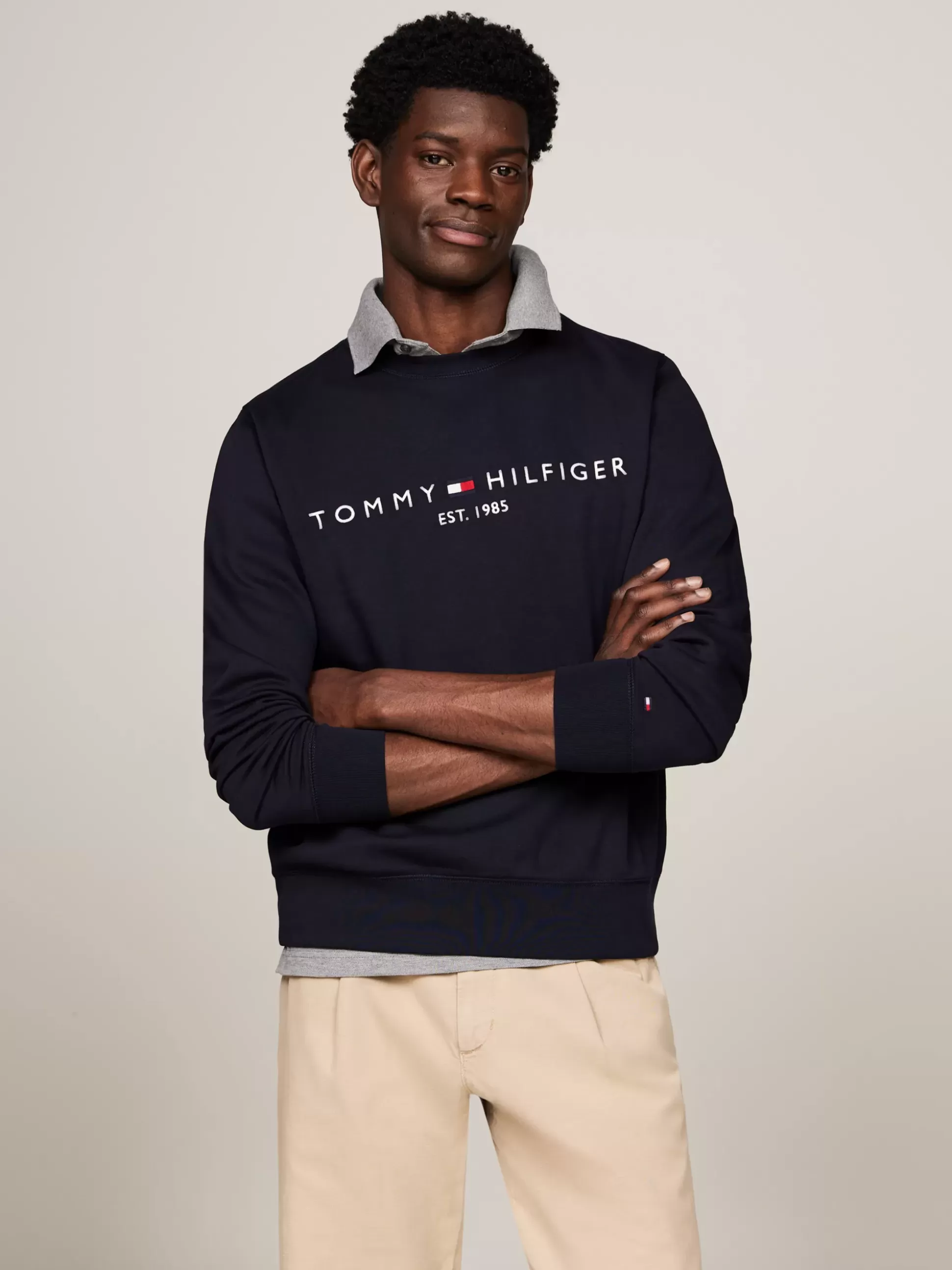 Tommy Hilfiger Bluzy Dresowe & Z Kapturem^Bluza Z Okrągłym Dekoltem Z Logo