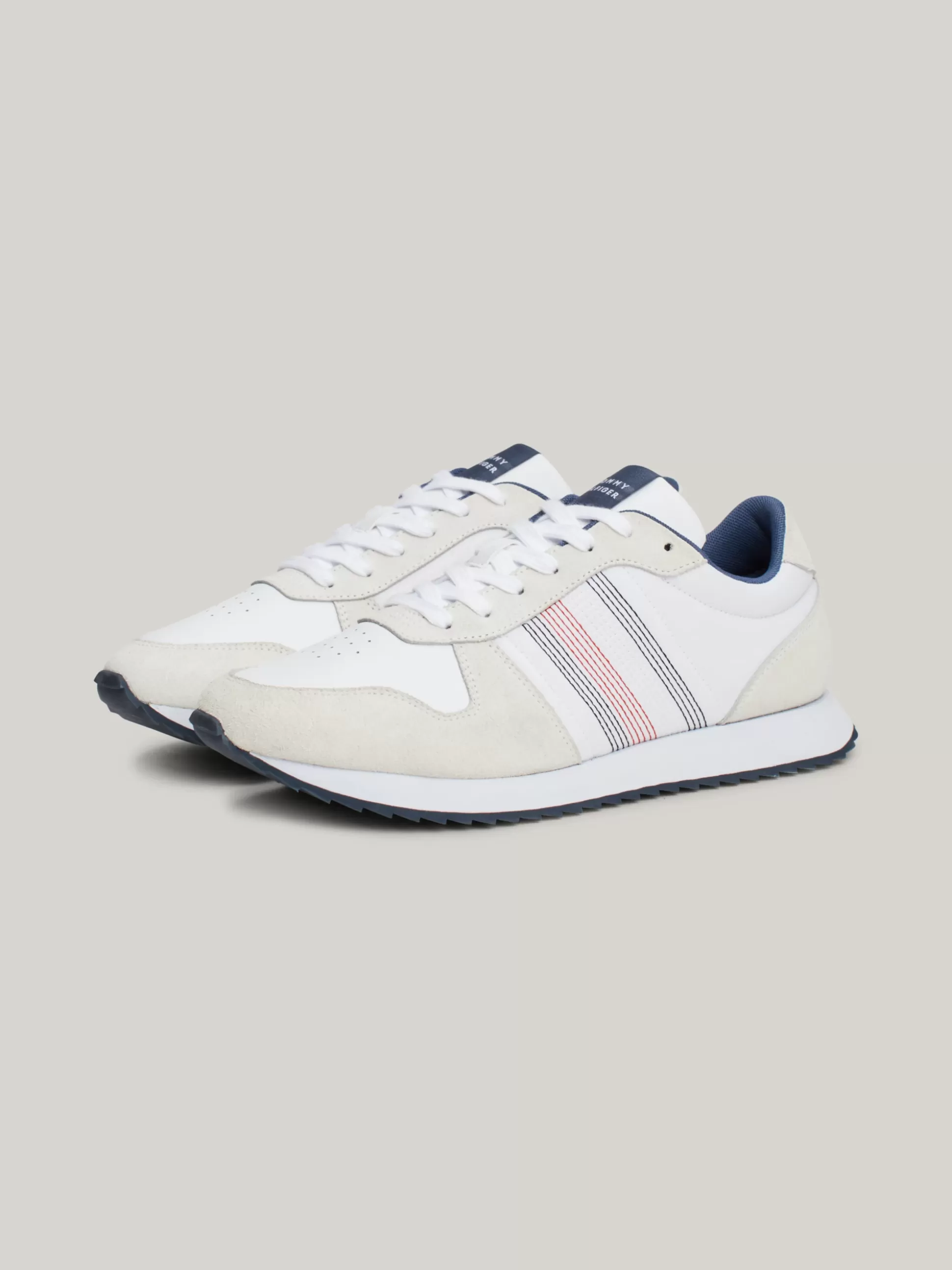 Tommy Hilfiger White Trainers | Sneakersy^Buty Do Biegania Z Ząbkowaną Podeszwą