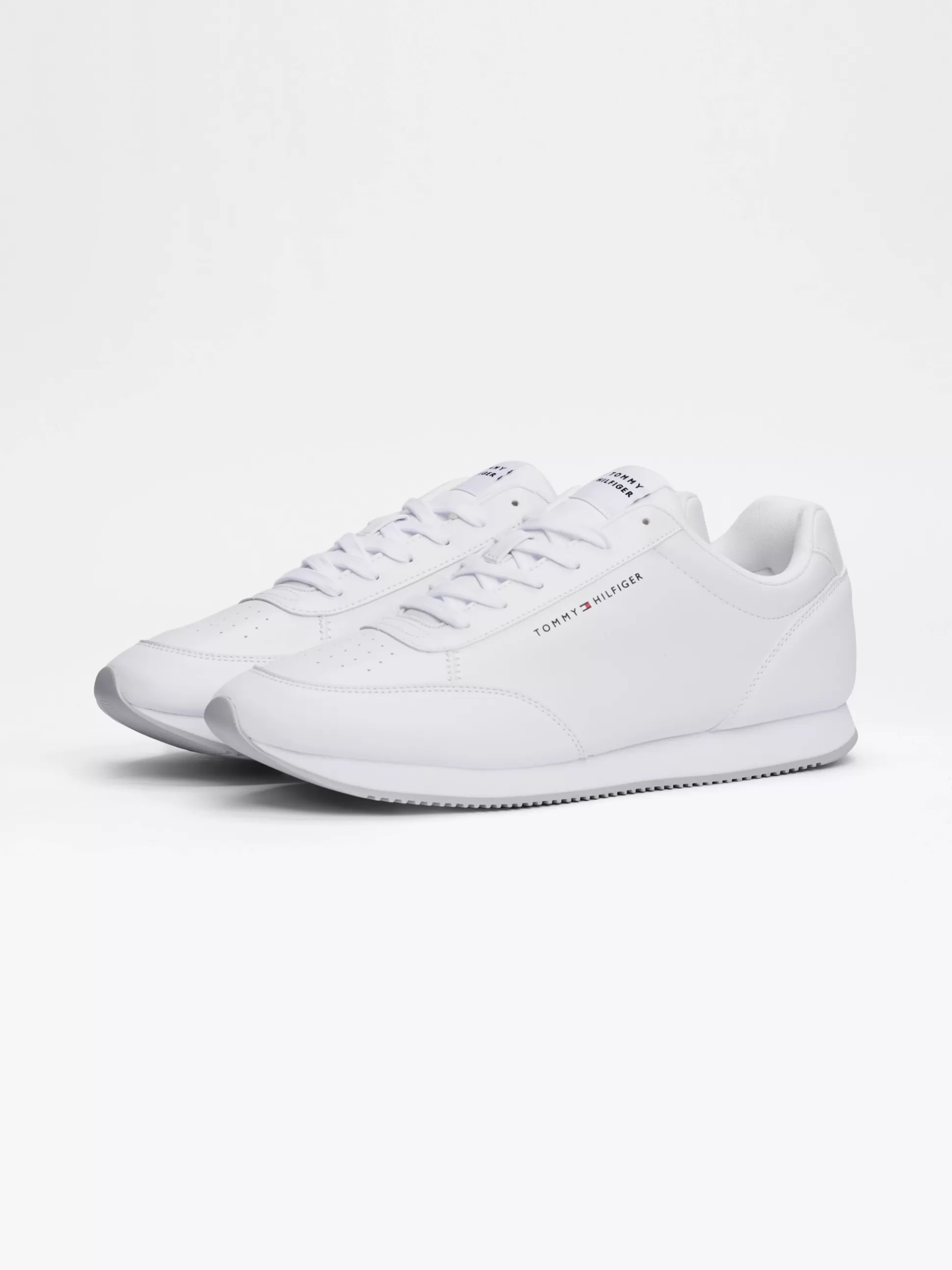 Tommy Hilfiger White Trainers | Sneakersy^Buty Sportowe Do Biegania Z Flagą Essential