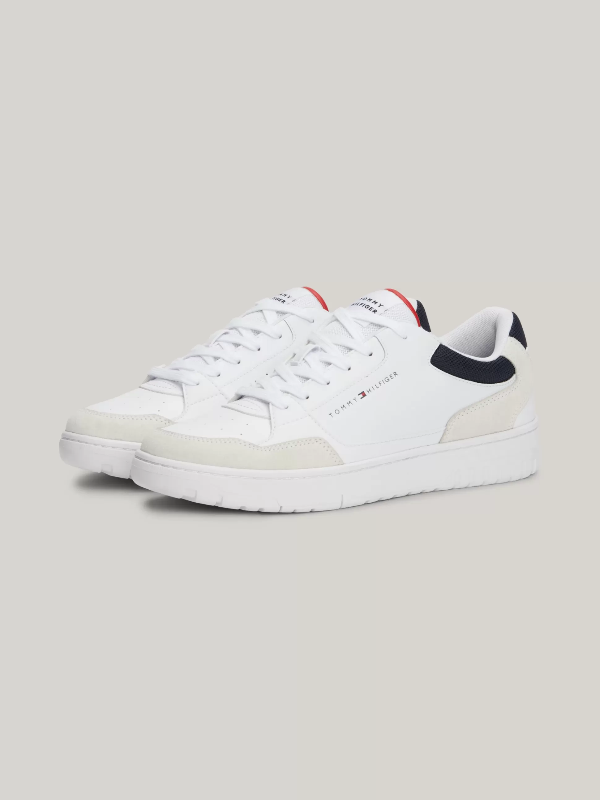 Tommy Hilfiger White Trainers | Sneakersy^Buty Sportowe Essential Z Kolorowym Designem