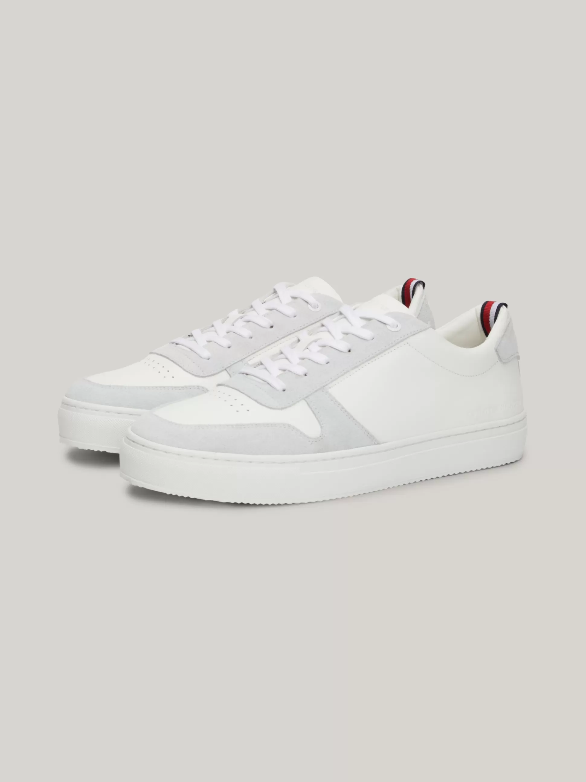 Tommy Hilfiger White Trainers | Sneakersy^Buty Sportowe Ze Skóry Premium Z Logo