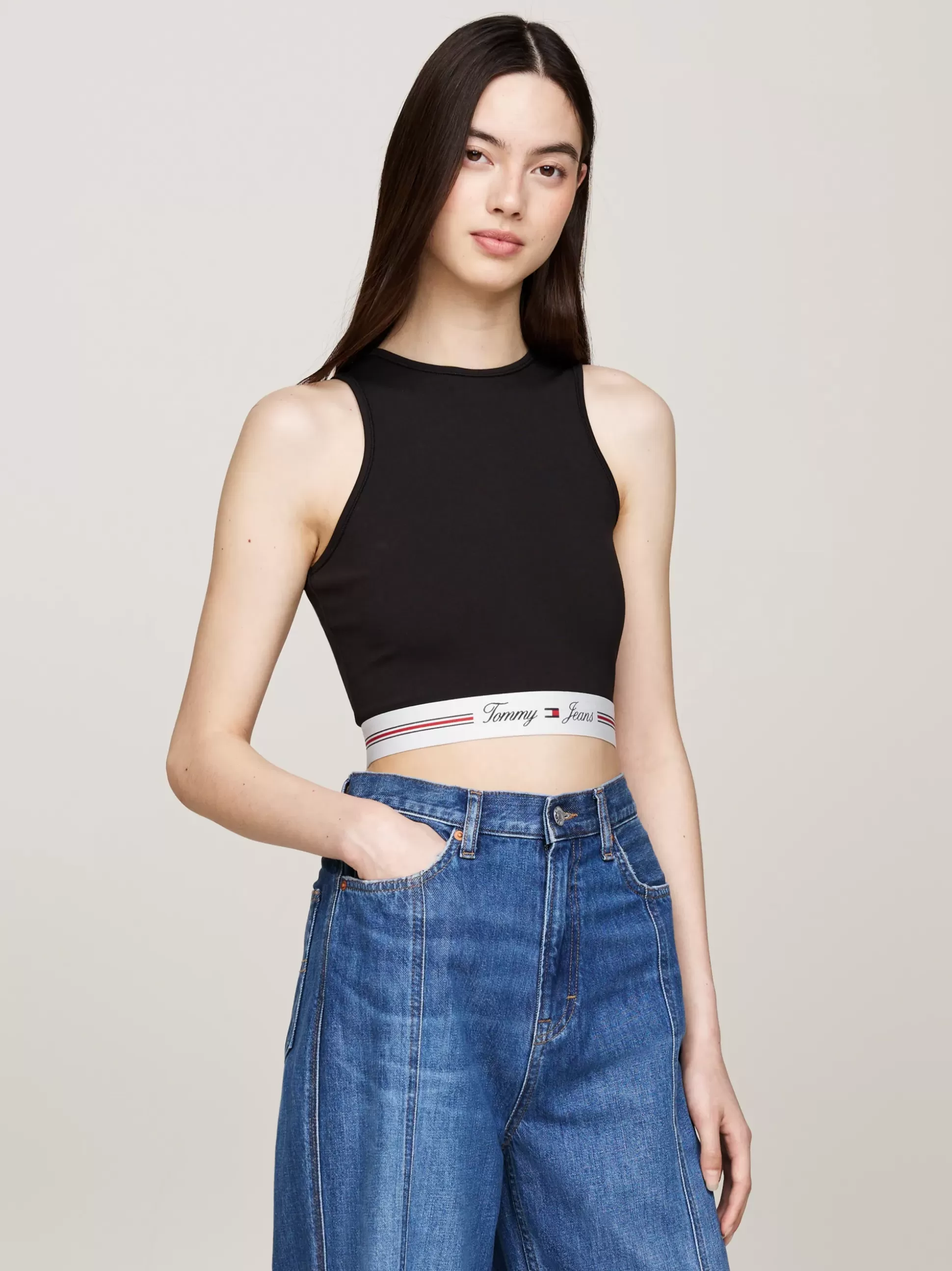 Tommy Hilfiger T-Shirty^Crop Top Z Wycięciem Z Tyłu