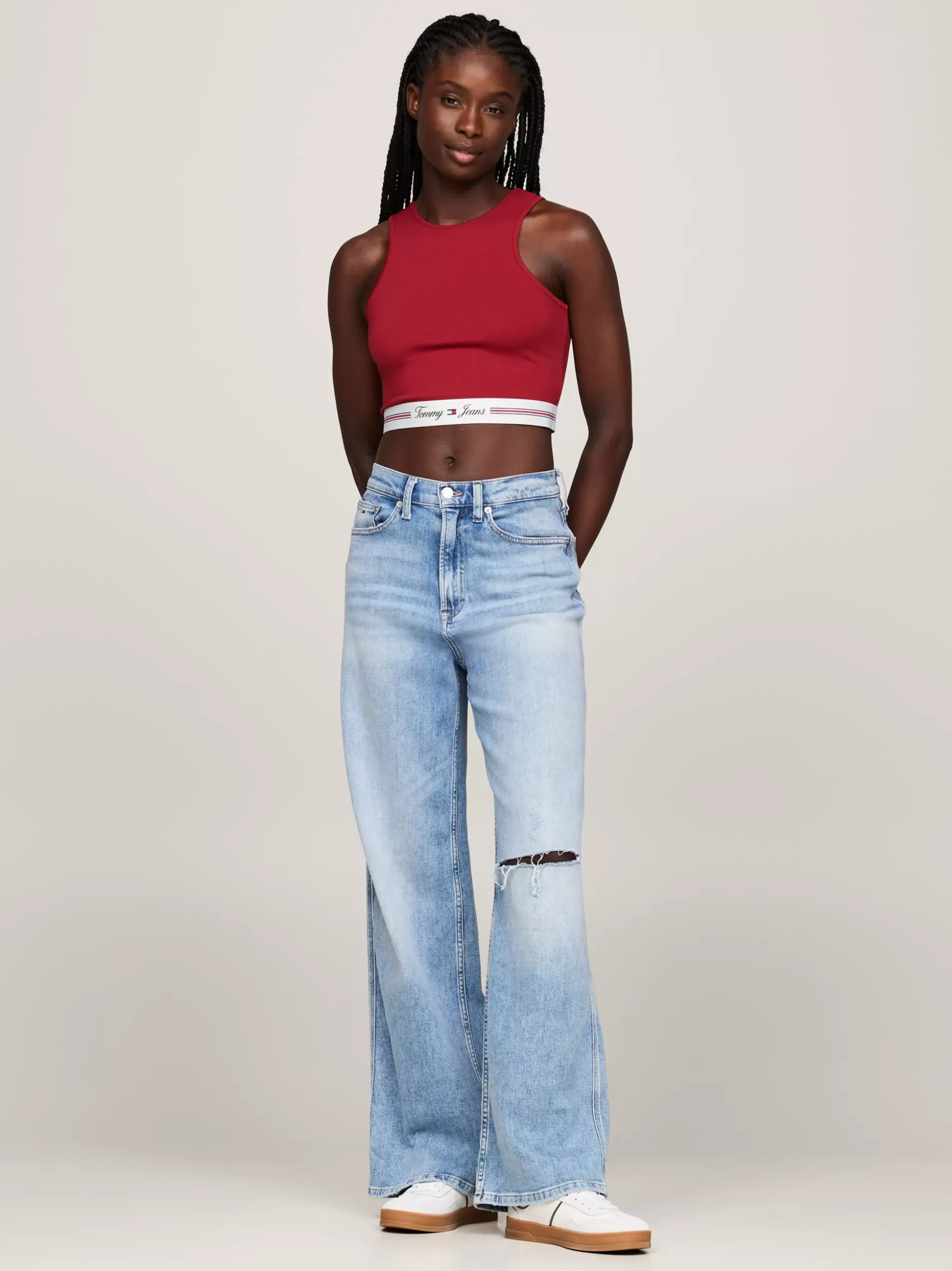 Tommy Hilfiger T-Shirty^Crop Top Z Wycięciem Z Tyłu