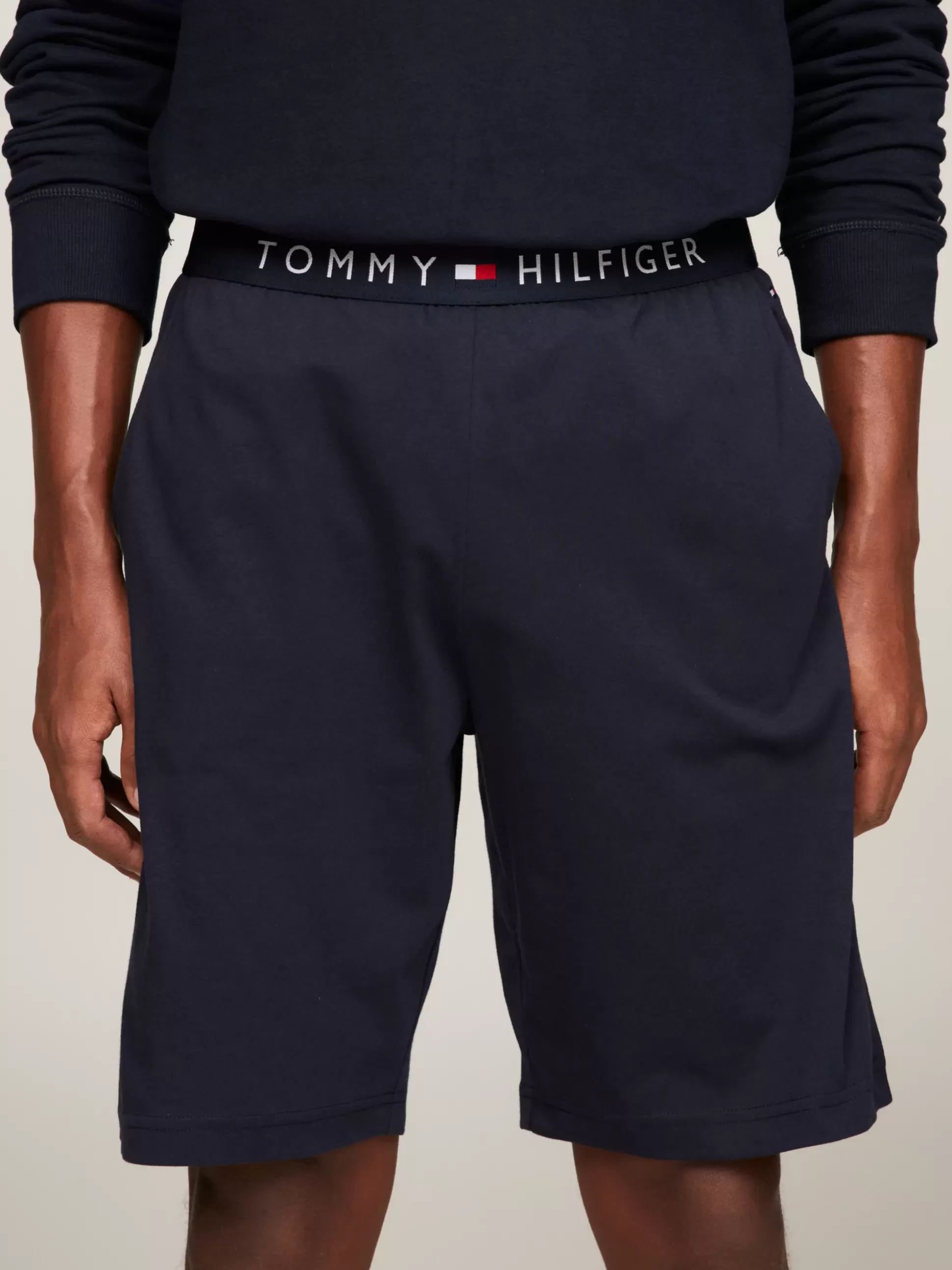 Tommy Hilfiger Stroje Domowe^Dżersejowe Szorty Z Logo