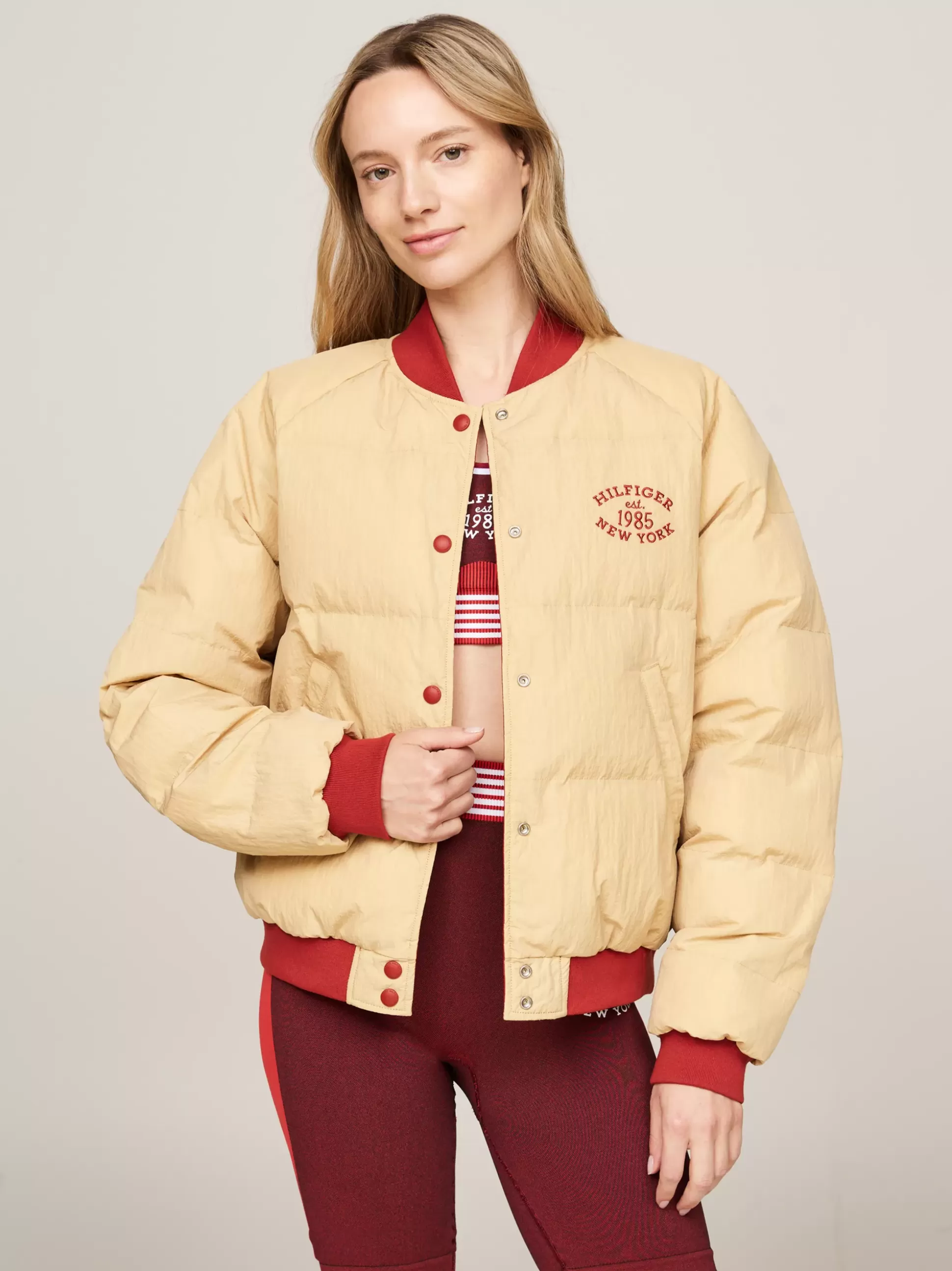 Tommy Hilfiger Kurtki & Płaszcze^Dwustronna Luźna Kurtka Bomber