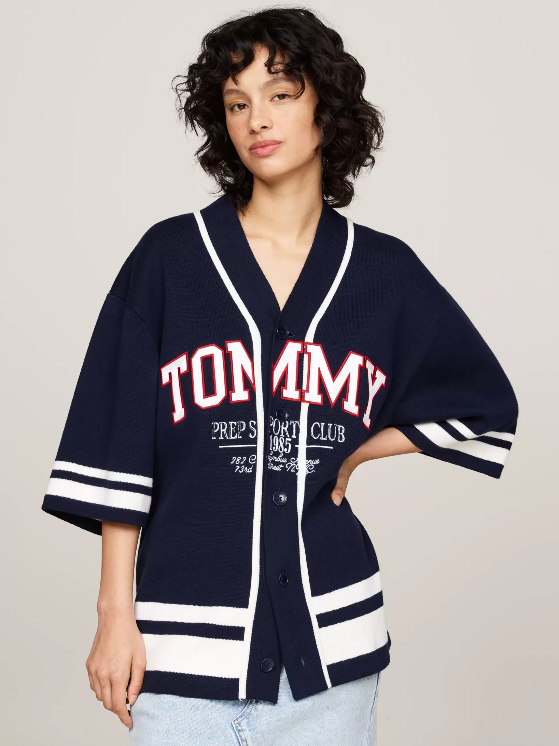 Tommy Hilfiger Swetry | Dzianina^Dzianinowa Koszula Baseballowa Unisex