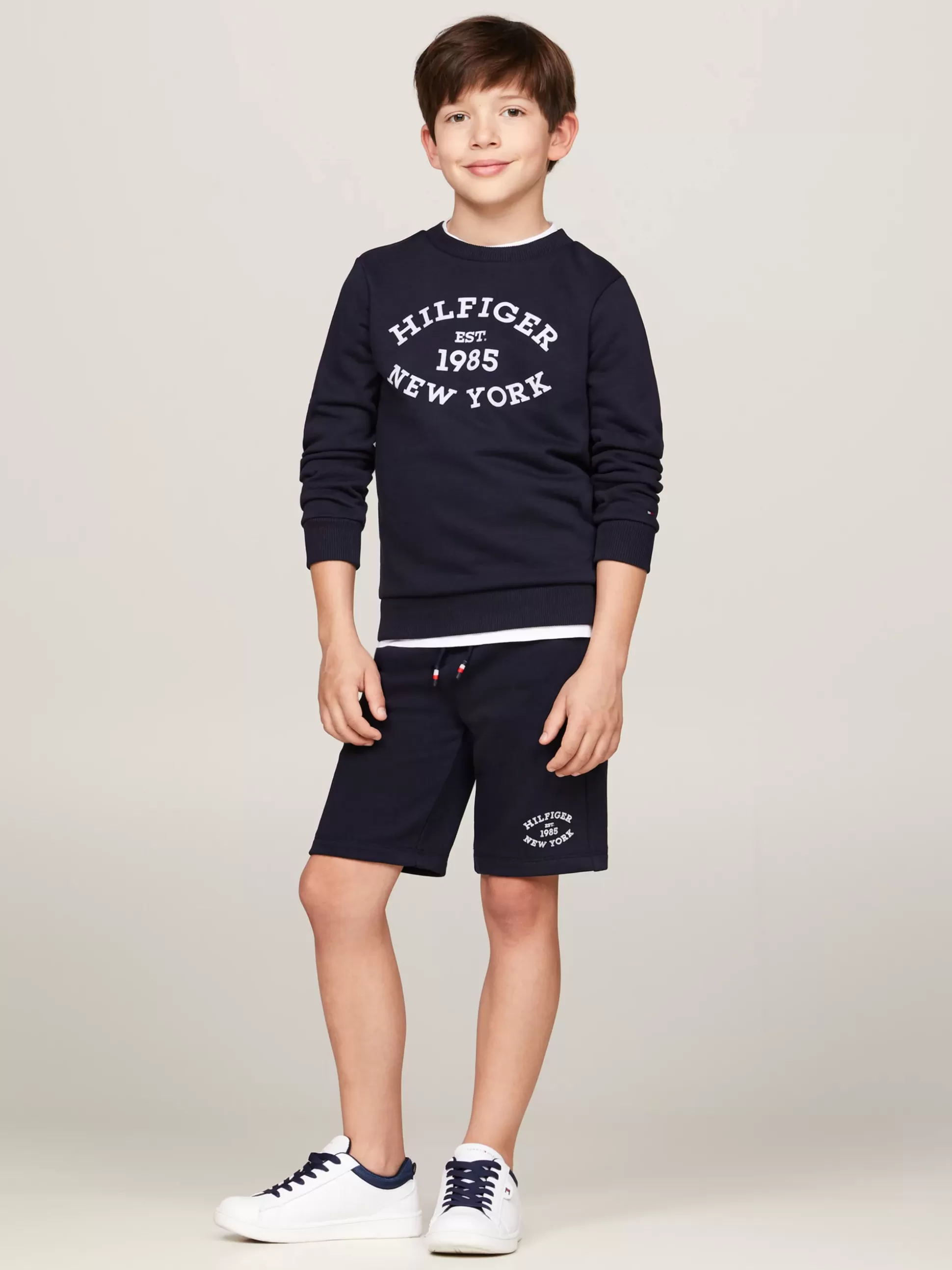 Dzieci Tommy Hilfiger Spodnie I Szorty^Dzianinowe Szorty Hilfiger Monotype
