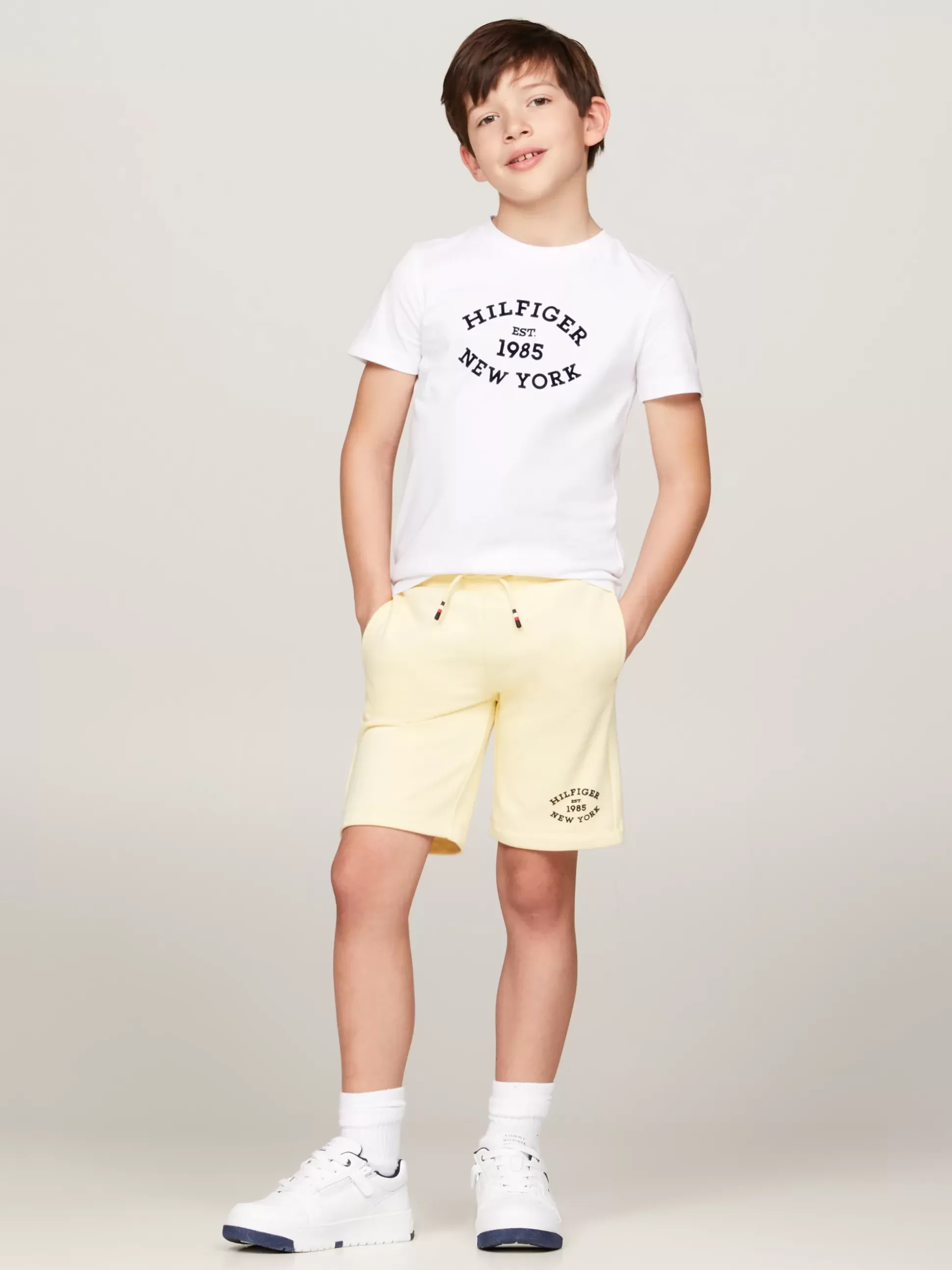 Dzieci Tommy Hilfiger Spodnie I Szorty^Dzianinowe Szorty Hilfiger Monotype