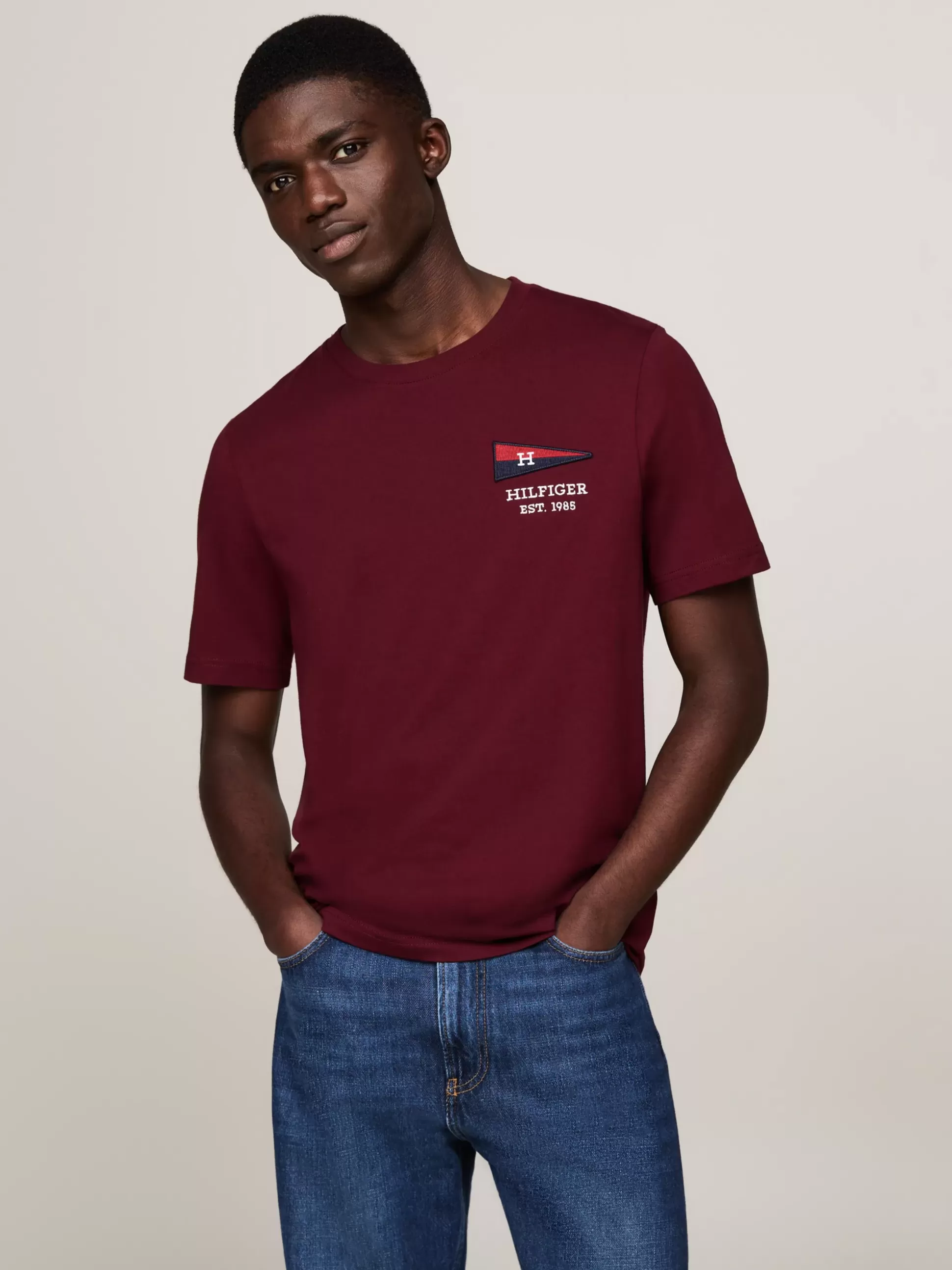 Tommy Hilfiger T-Shirty^Ekskluzywny T-shirt Z Flagą Hilfiger