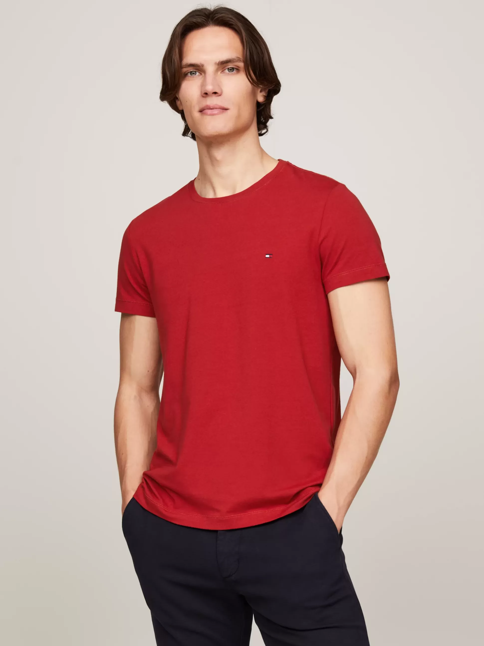 Tommy Hilfiger T-Shirty^Elastyczny T-shirt O Bardzo Wąskim Kroju