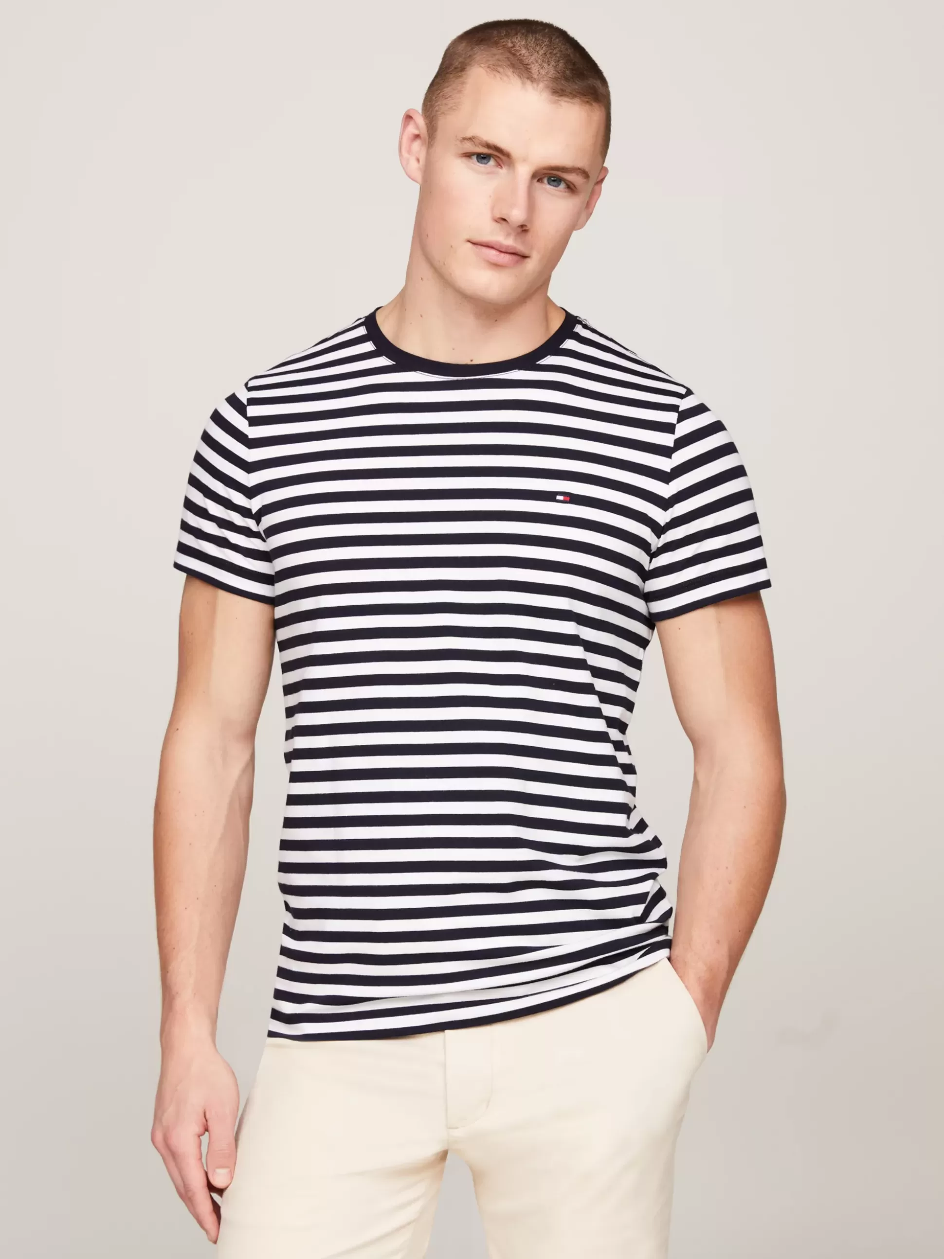 Tommy Hilfiger T-Shirty^Elastyczny T-shirt O Bardzo Wąskim Kroju