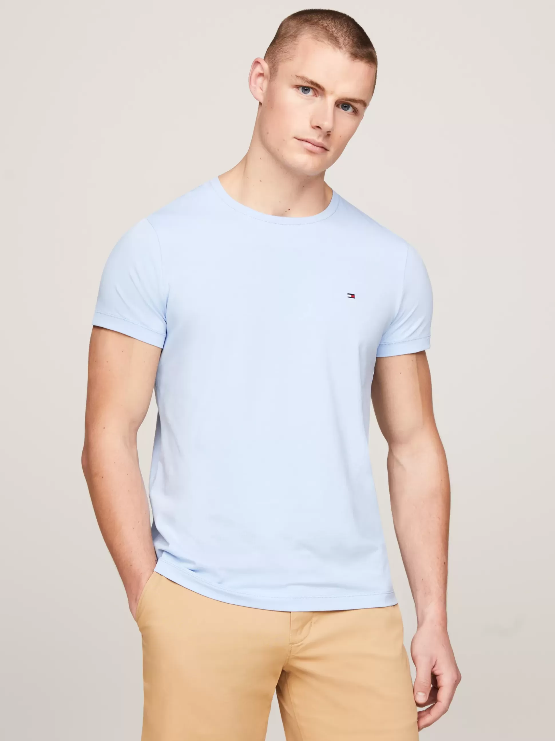 Tommy Hilfiger T-Shirty^Elastyczny T-shirt O Bardzo Wąskim Kroju