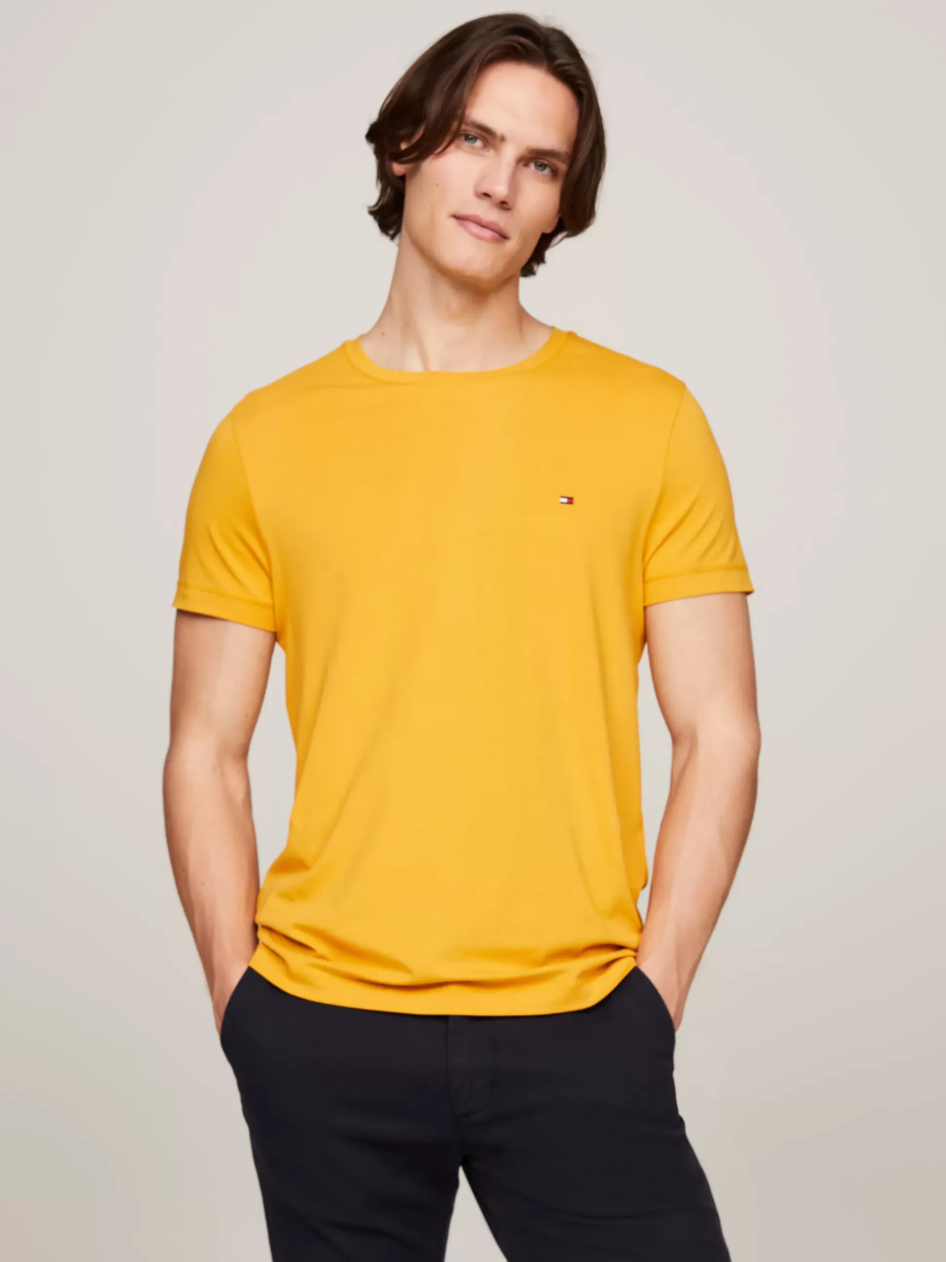 Tommy Hilfiger T-Shirty^Elastyczny T-shirt O Bardzo Wąskim Kroju