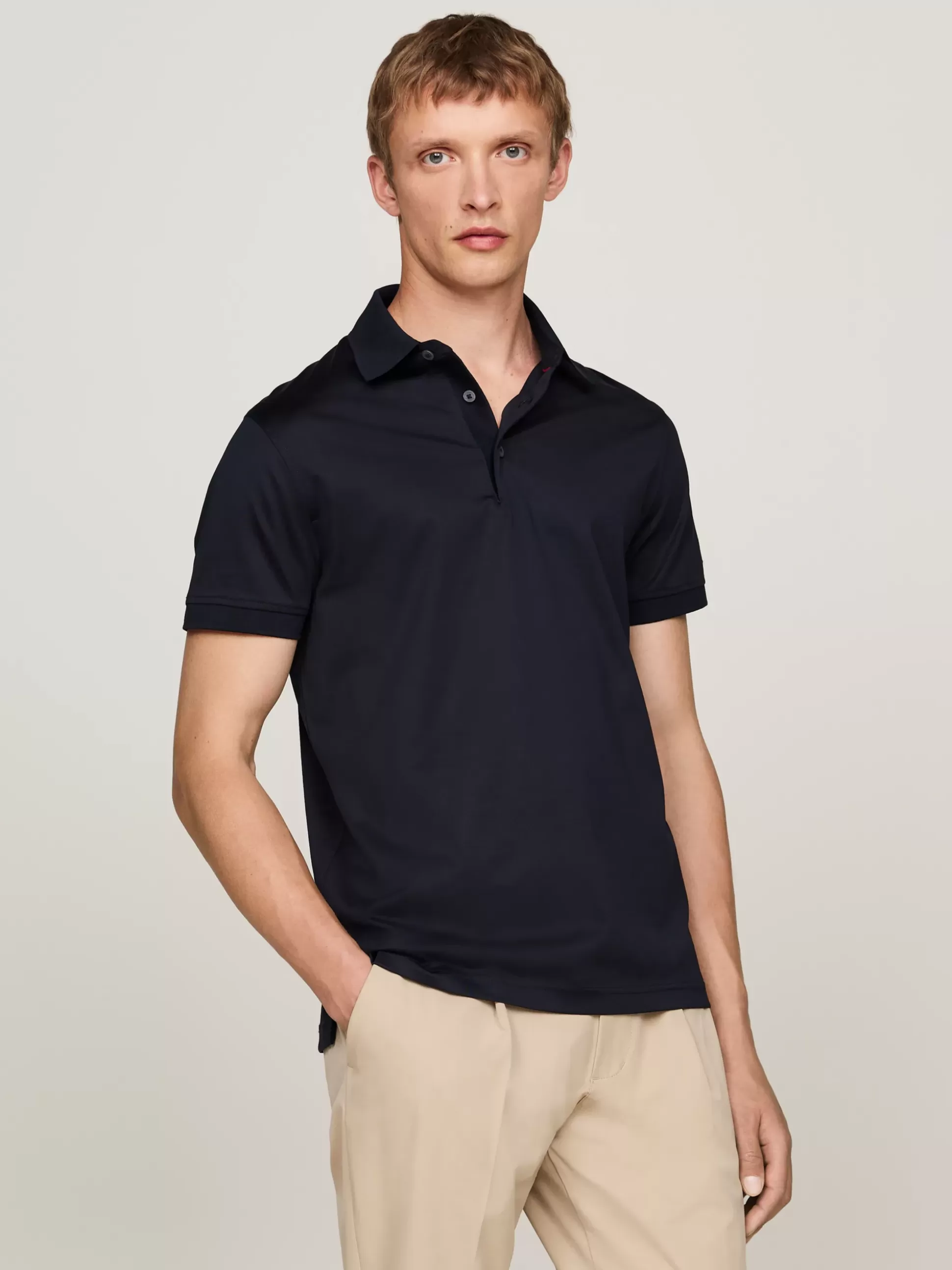 Tommy Hilfiger Koszulki Polo^Elegancka Koszulka Polo O Wąskim Kroju