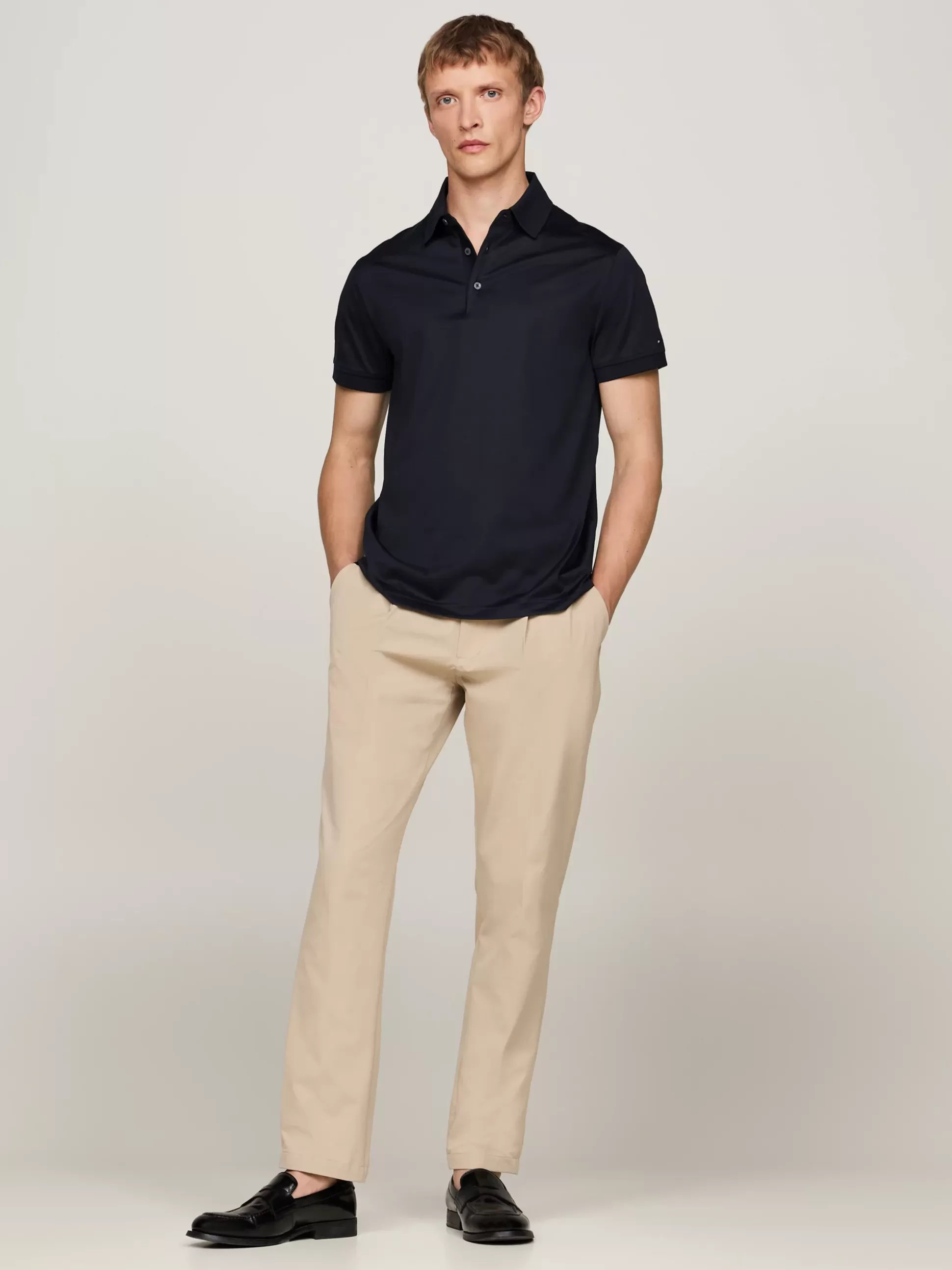 Tommy Hilfiger Koszulki Polo^Elegancka Koszulka Polo O Wąskim Kroju