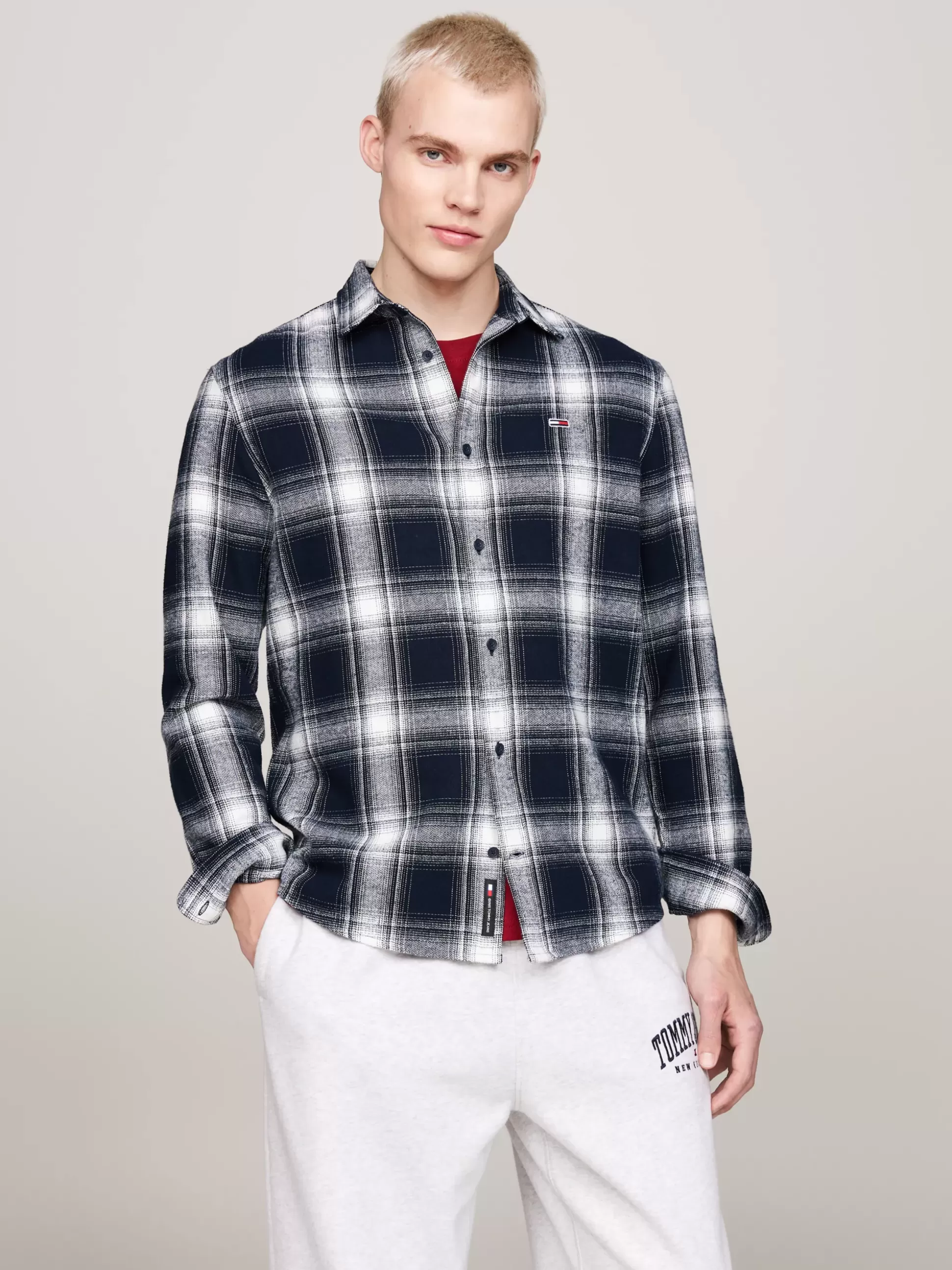 Tommy Hilfiger Koszule^Flanelowa Koszula W Kratę O Luźnym Kroju