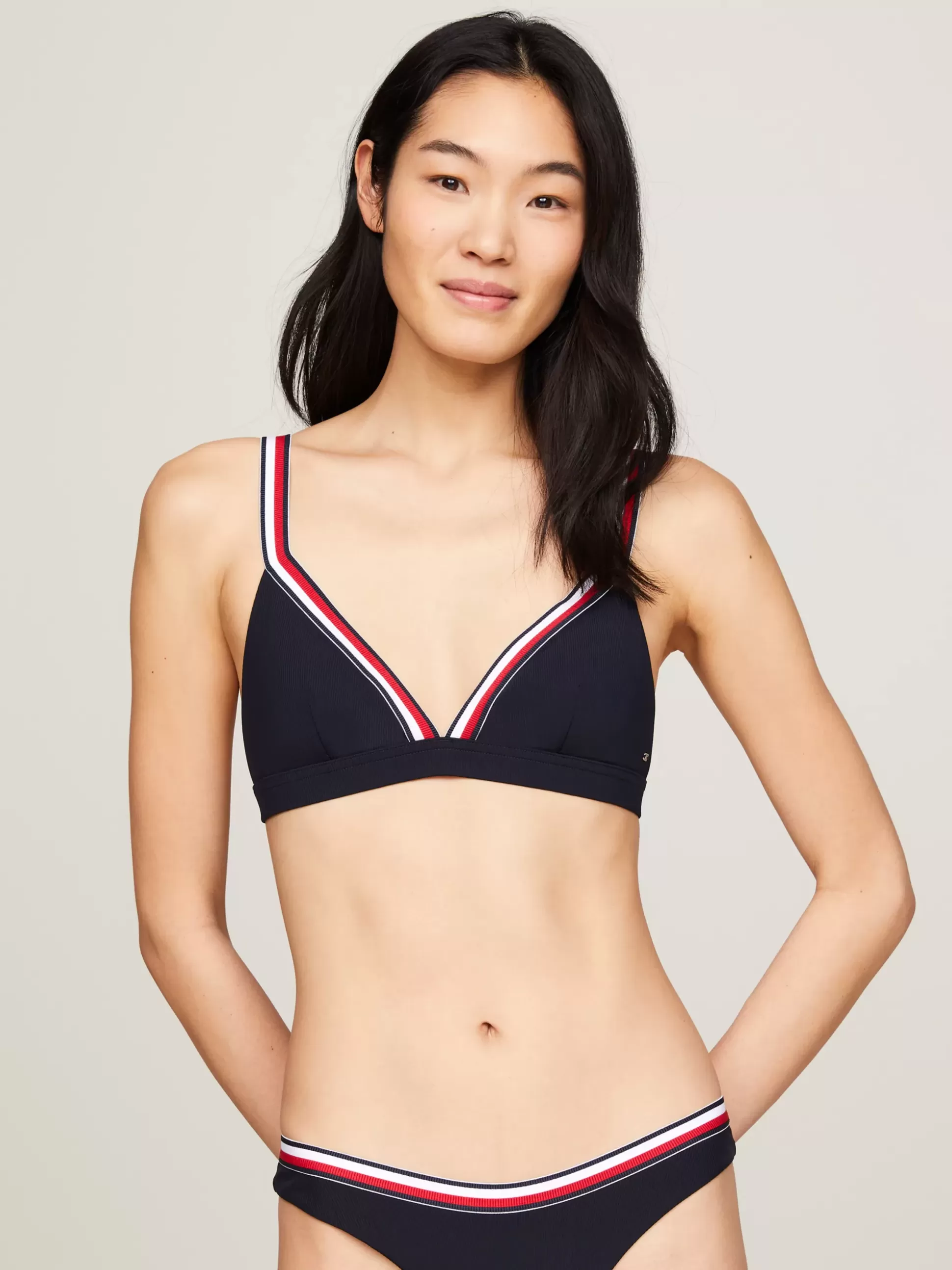 Tommy Hilfiger Stroje Kąpielowe^Góra Od Bikini Z Trójkątnymi Miseczkami