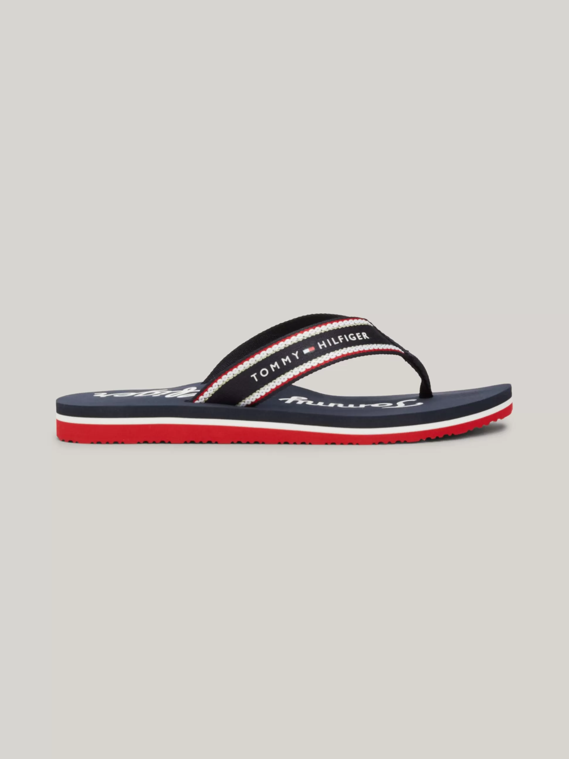 Tommy Hilfiger Sandały^Japonki Z Graficznym Logo