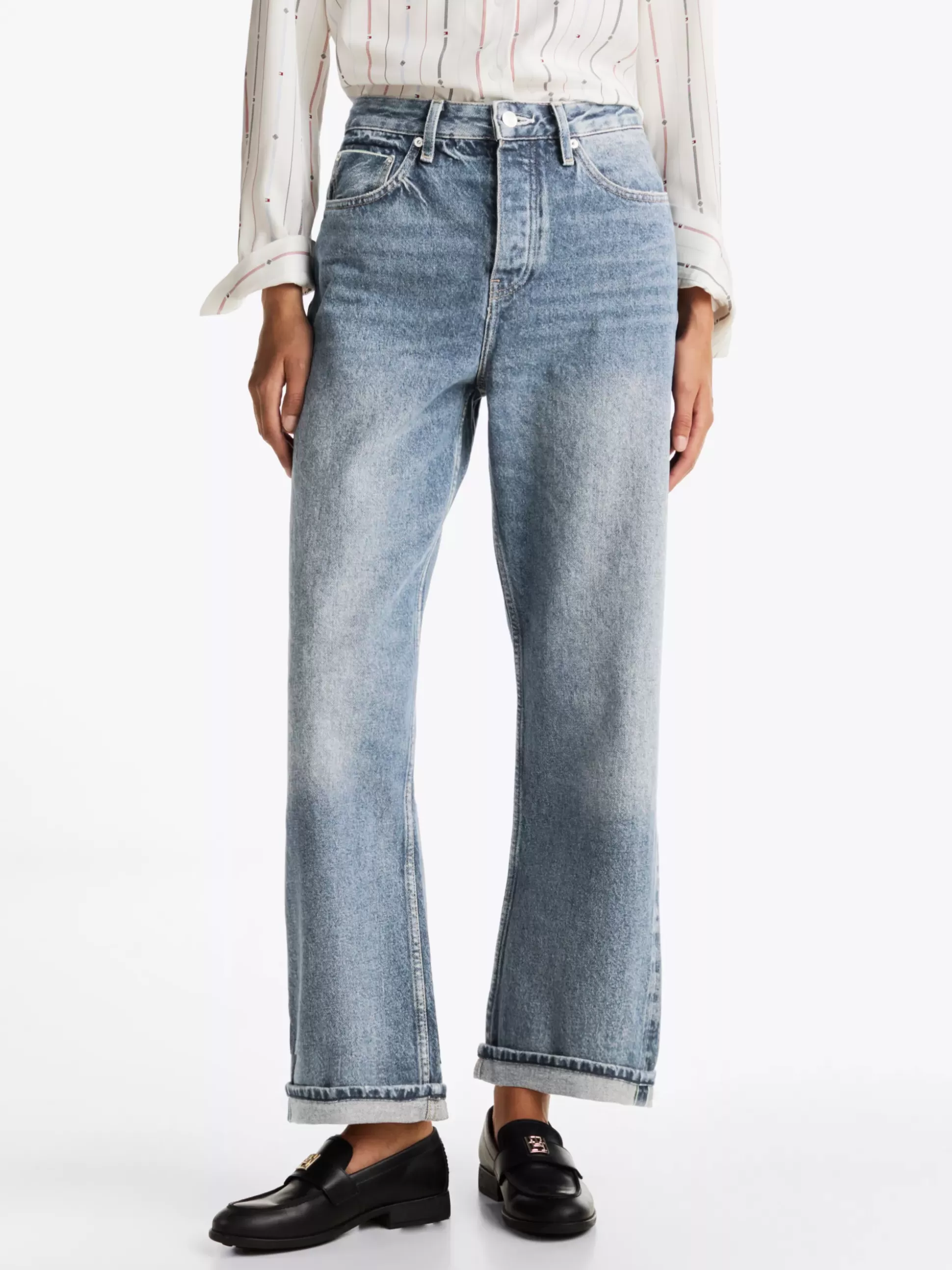 Tommy Hilfiger Jeansy^Jeansy O Luźnym Kroju Ze średnim Stanem I Prostymi Nogawkami