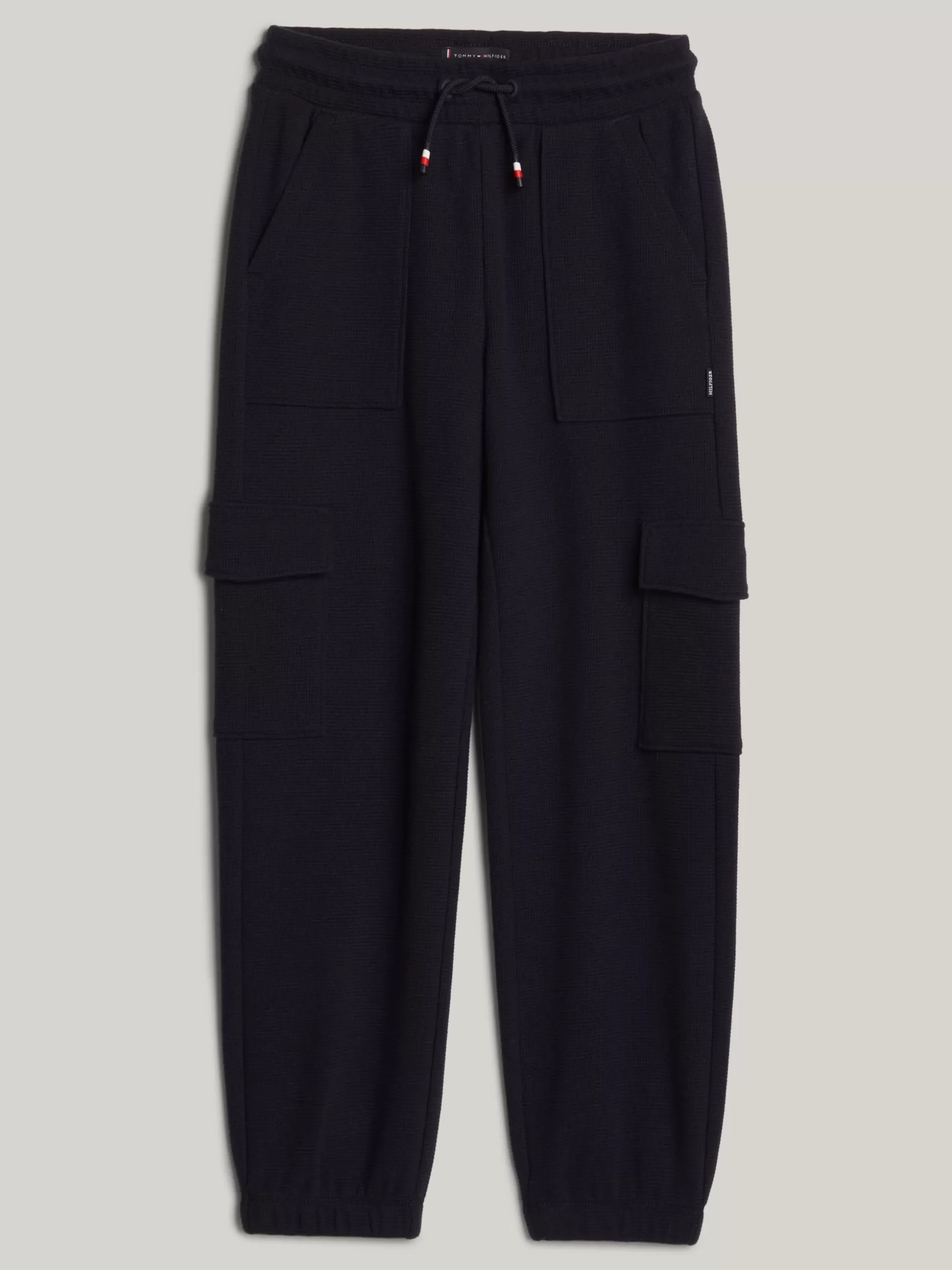 Dzieci Tommy Hilfiger Spodnie I Szorty^Joggery Hilfiger Monotype O Splocie Waflowym