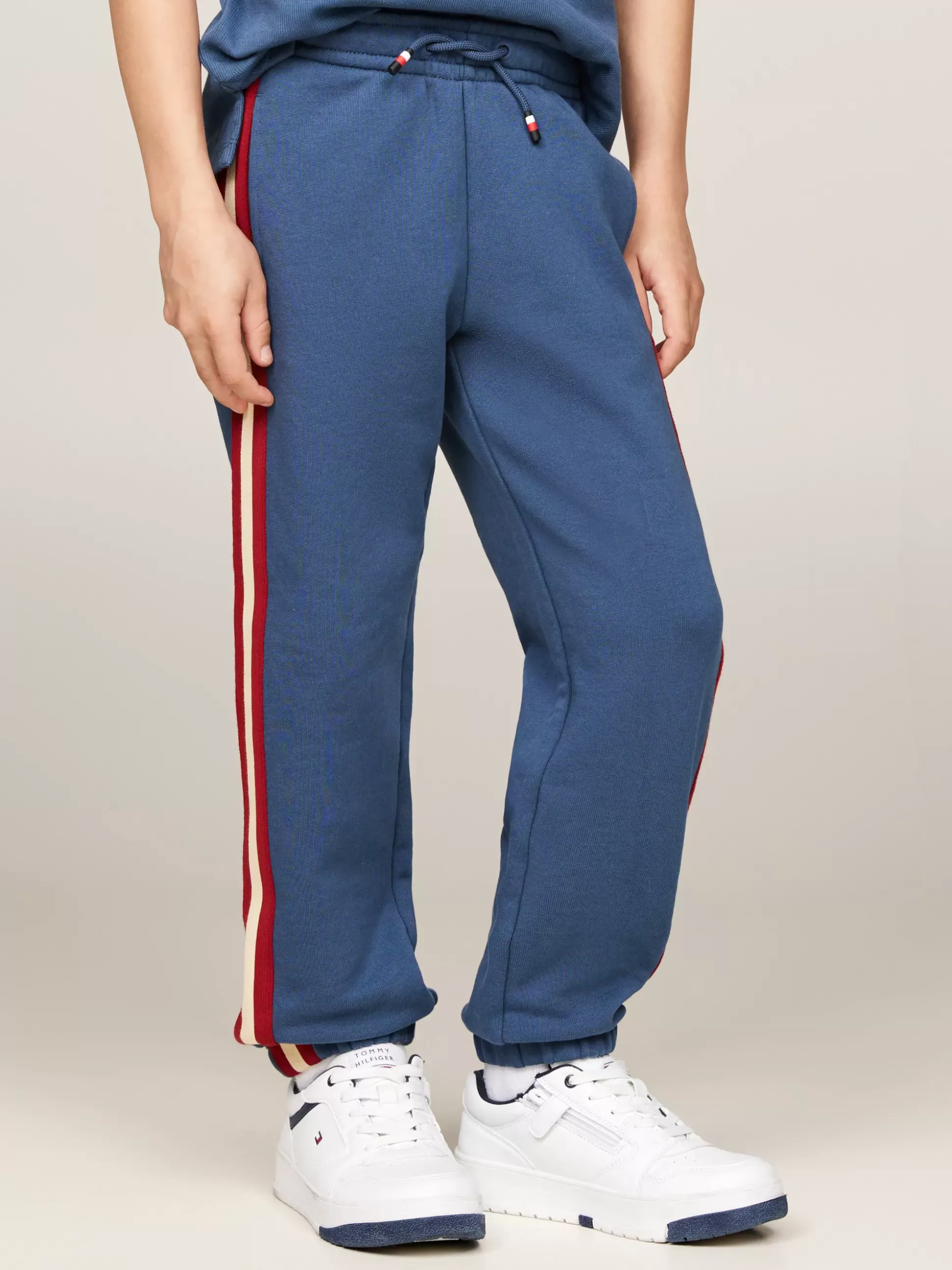 Dzieci Tommy Hilfiger Spodnie I Szorty^Joggery Hilfiger Monotype Z Paskami Po Bokach