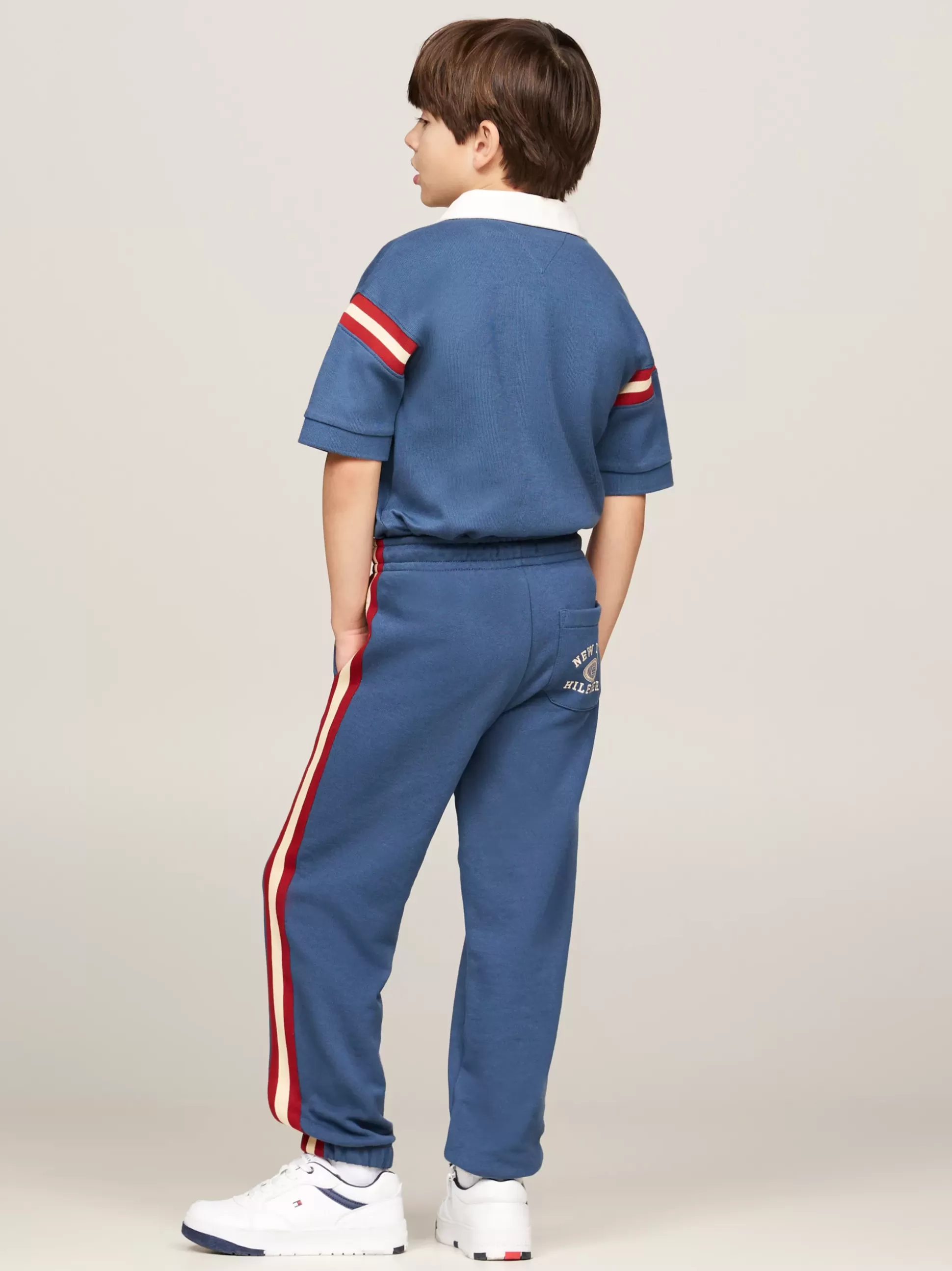 Dzieci Tommy Hilfiger Spodnie I Szorty^Joggery Hilfiger Monotype Z Paskami Po Bokach