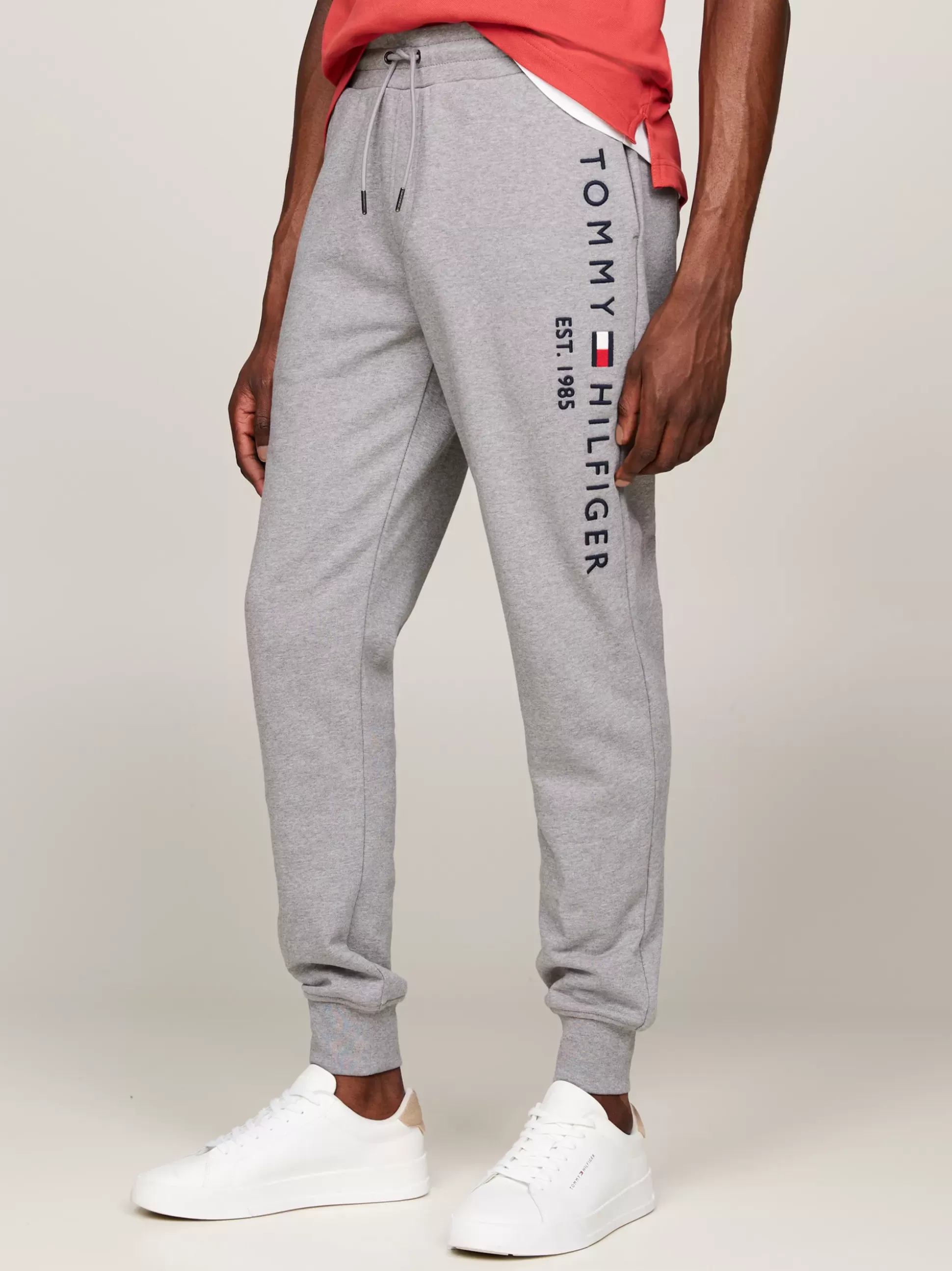 Tommy Hilfiger Spodnie^Joggery Z Wyhaftowanym Logo I Mankietami