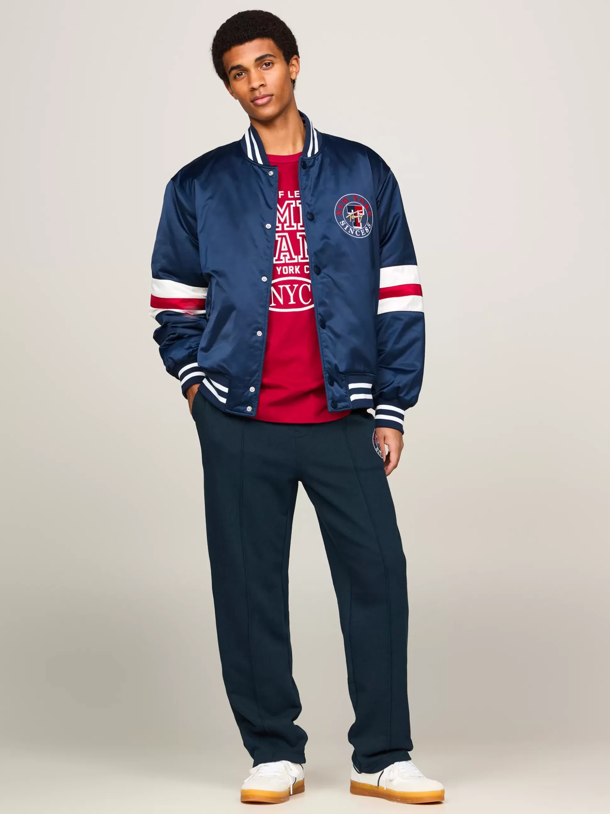 Tommy Hilfiger Spodnie^Joggery Z Wyhaftowanym Logo Varsity Explorer